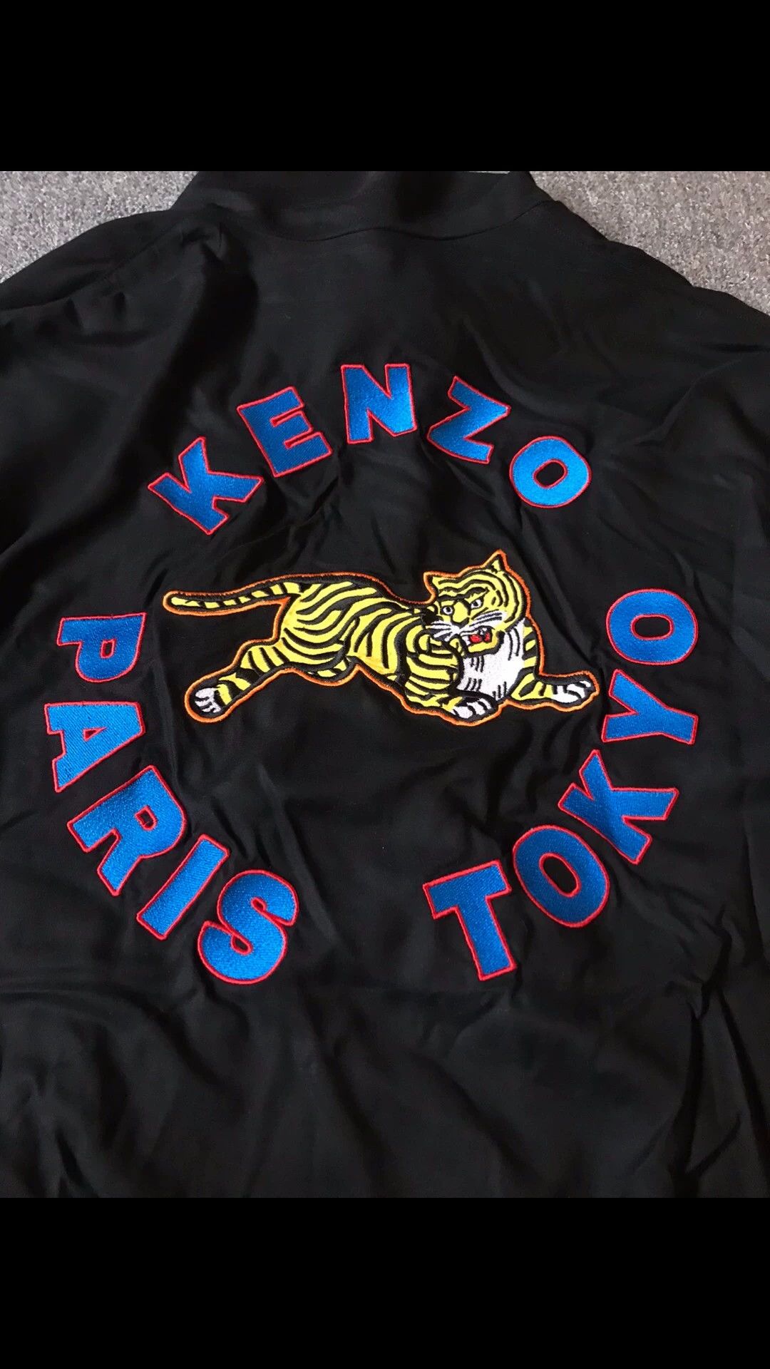 Kenzo Kenzo XL drape classic embroidery mini lapel baseball jacket Size US XL / EU 56 / 4 - 7 Thumbnail