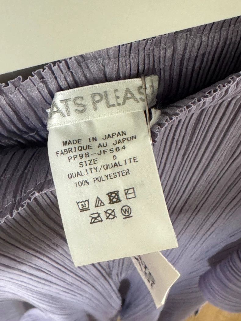 Issey Miyake issey miyake size:5 Gray-purple pleated pants Size 42" / US 20 - 4 Thumbnail