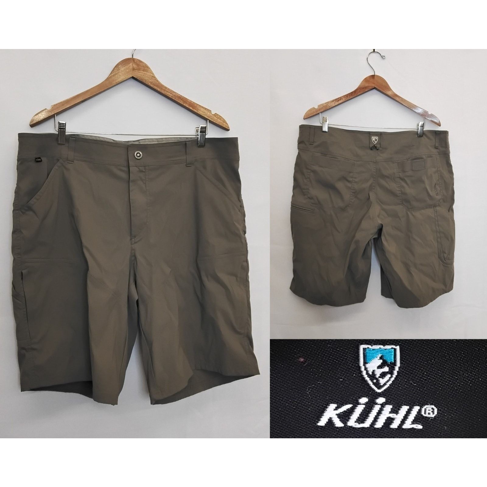 Kuhl Kuhl Shorts Men's 40" Waist Brown Cargo Pockets Size US 40 / EU 56 - 1 Thumbnail
