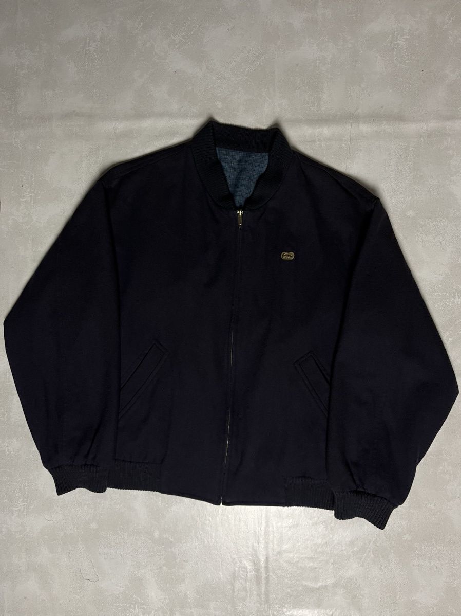 Lacoste Vintage Reversible 90s Lacoste Wool Bomber Varsity Jacket Size US L / EU 52-54 / 3 - 2 Thumbnail