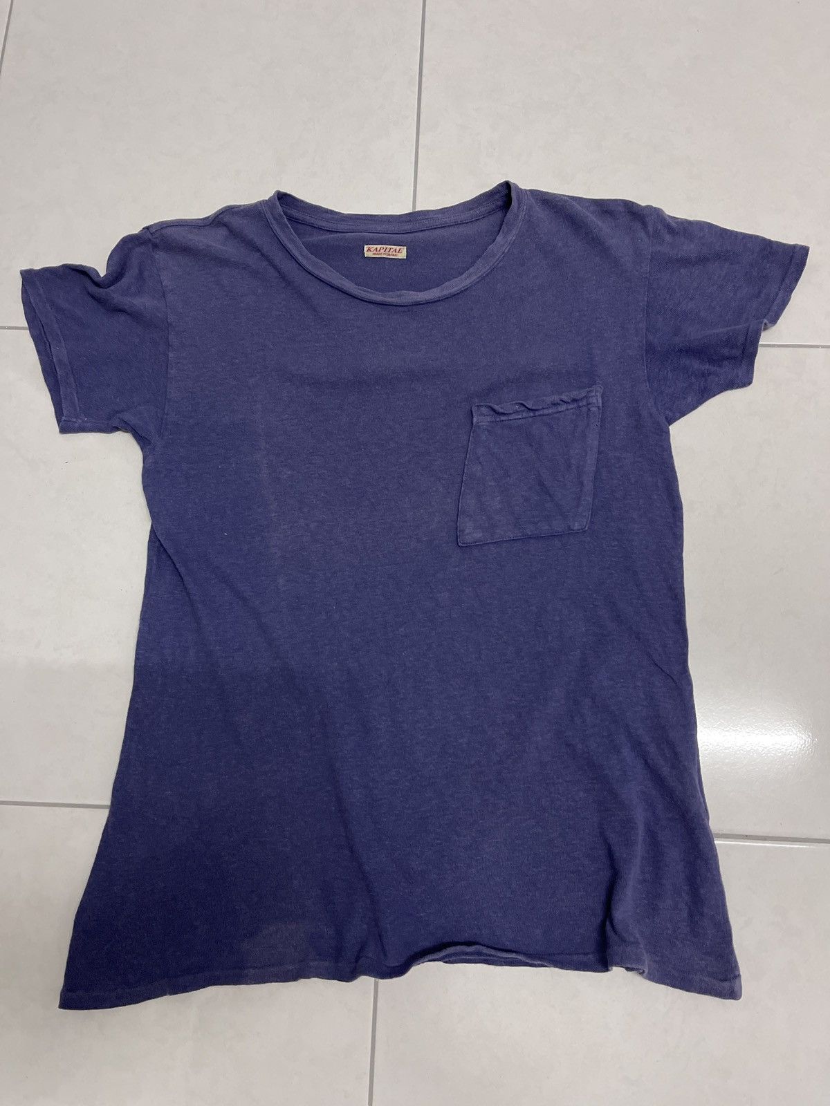 Japanese Brand 🇯🇵VINTAGE KAPITAL SUN FADED SINGLE POCKET VERY RARE Size US S / EU 44-46 / 1 - 1 Thumbnail
