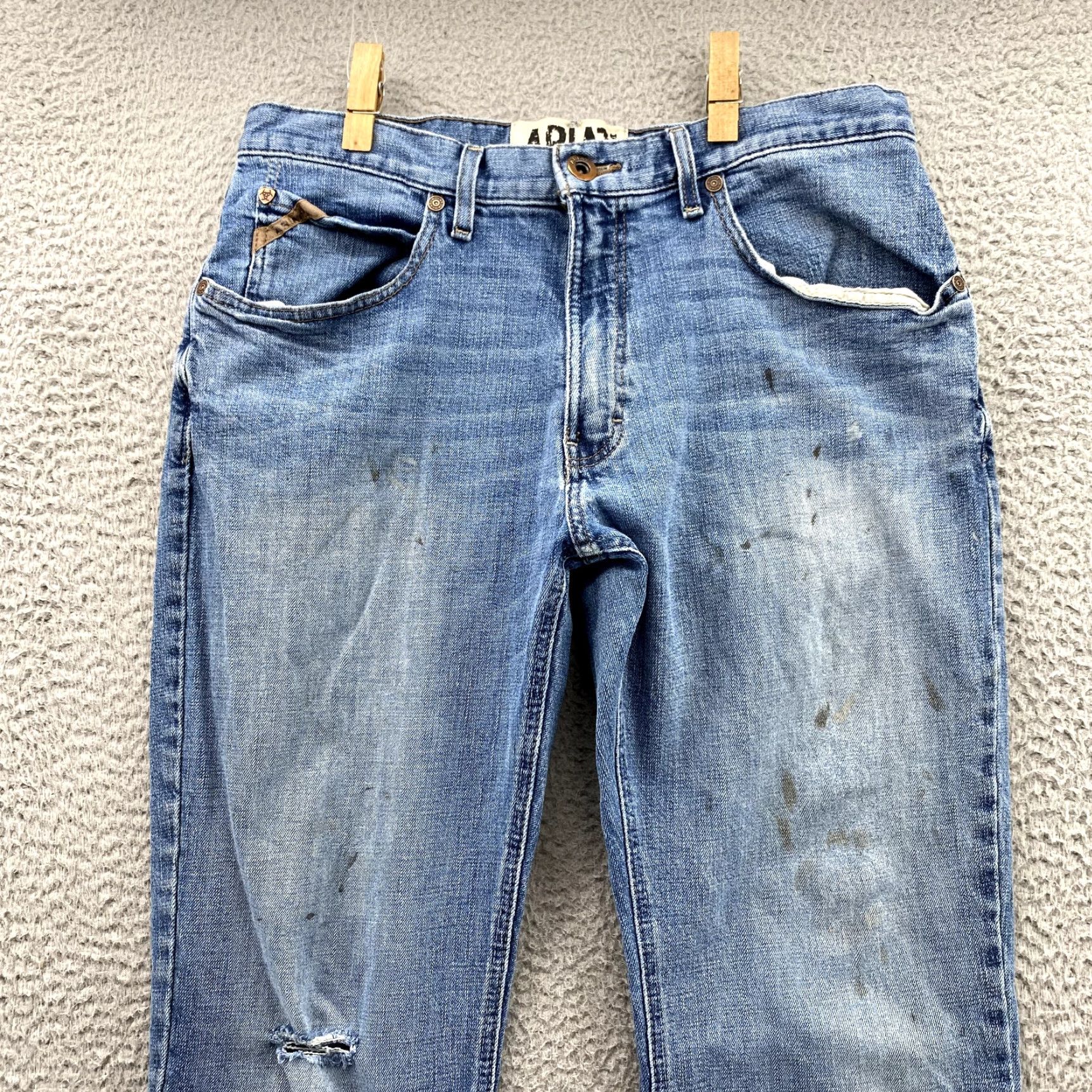 Ariat Ariat Jeans Mens 32x32 Blue M4 Low-Rise Bootcut Westerncore Work Cowboy Rodeo Jeans Mens 32x32 Blue Ariat M4 90s Western Cowboy/Workwear Size US 32 / EU 48 - 3 Thumbnail