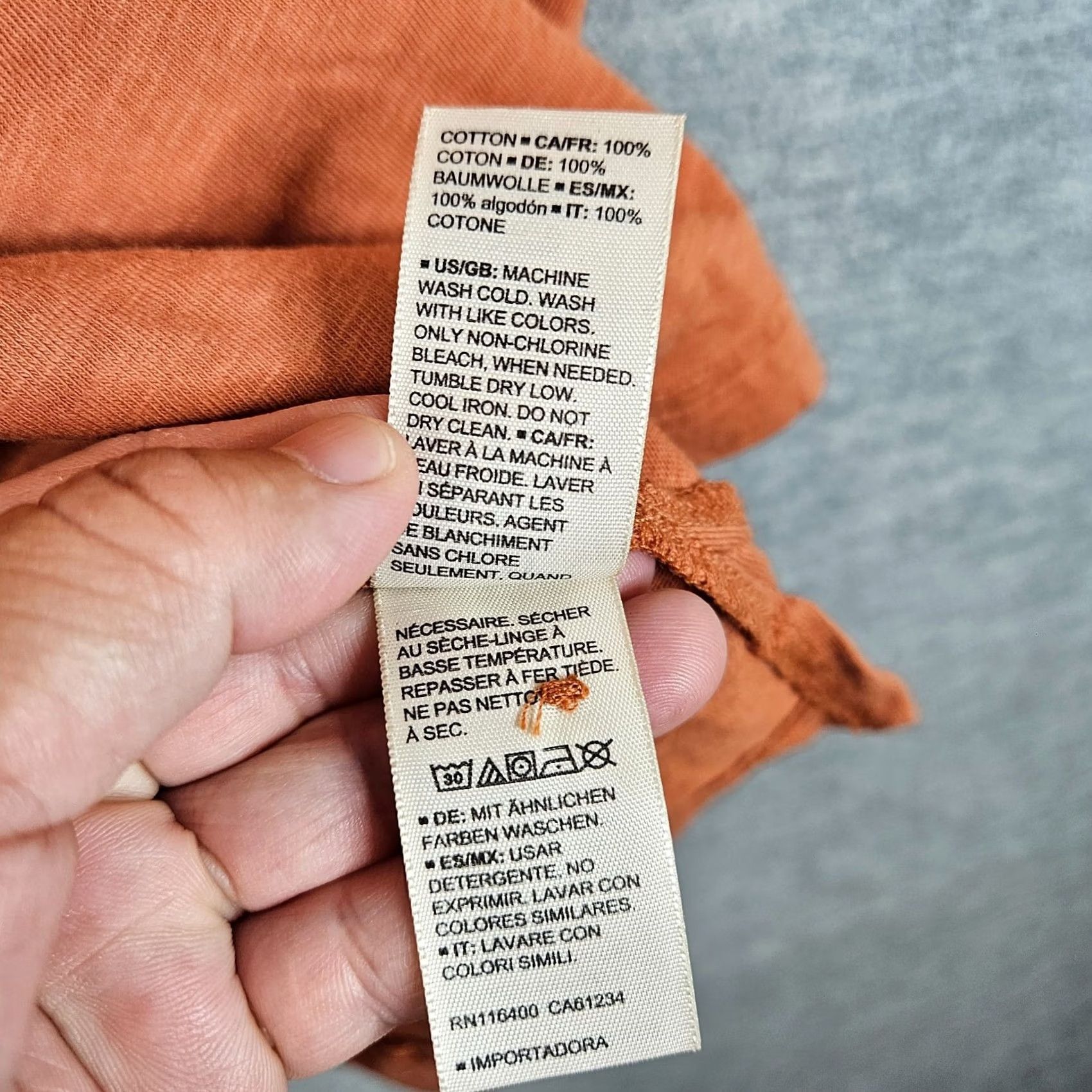 Vintage Goodthreads Men’s Orange Short Sleeve Polo Shirt XL Cotton Polyester 1/4 Button Up Polo Shirt Shirt Mens Orange Size US XL / EU 56 / 4 - 7 Thumbnail
