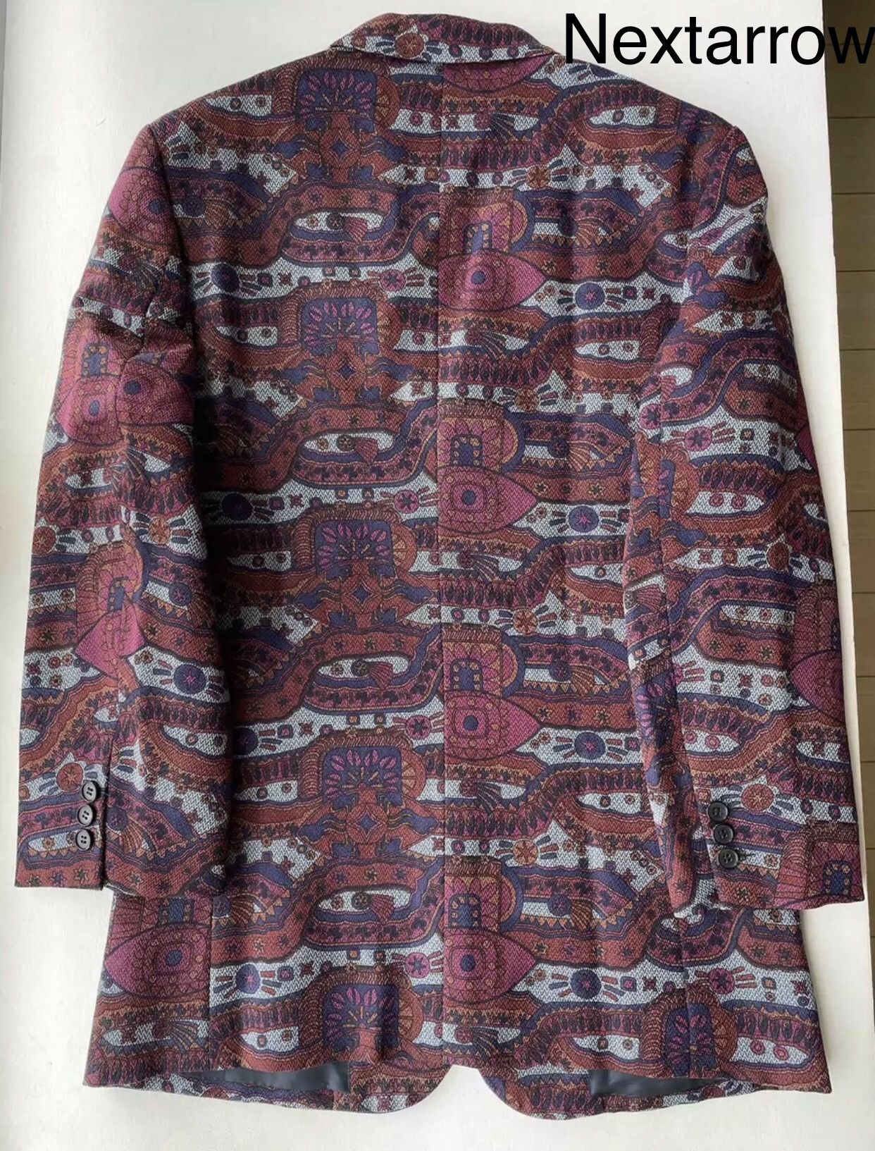 Comme des Garcons Wool psychedelic suit jacket 2412-Nextarrow Size 42S - 2 Thumbnail