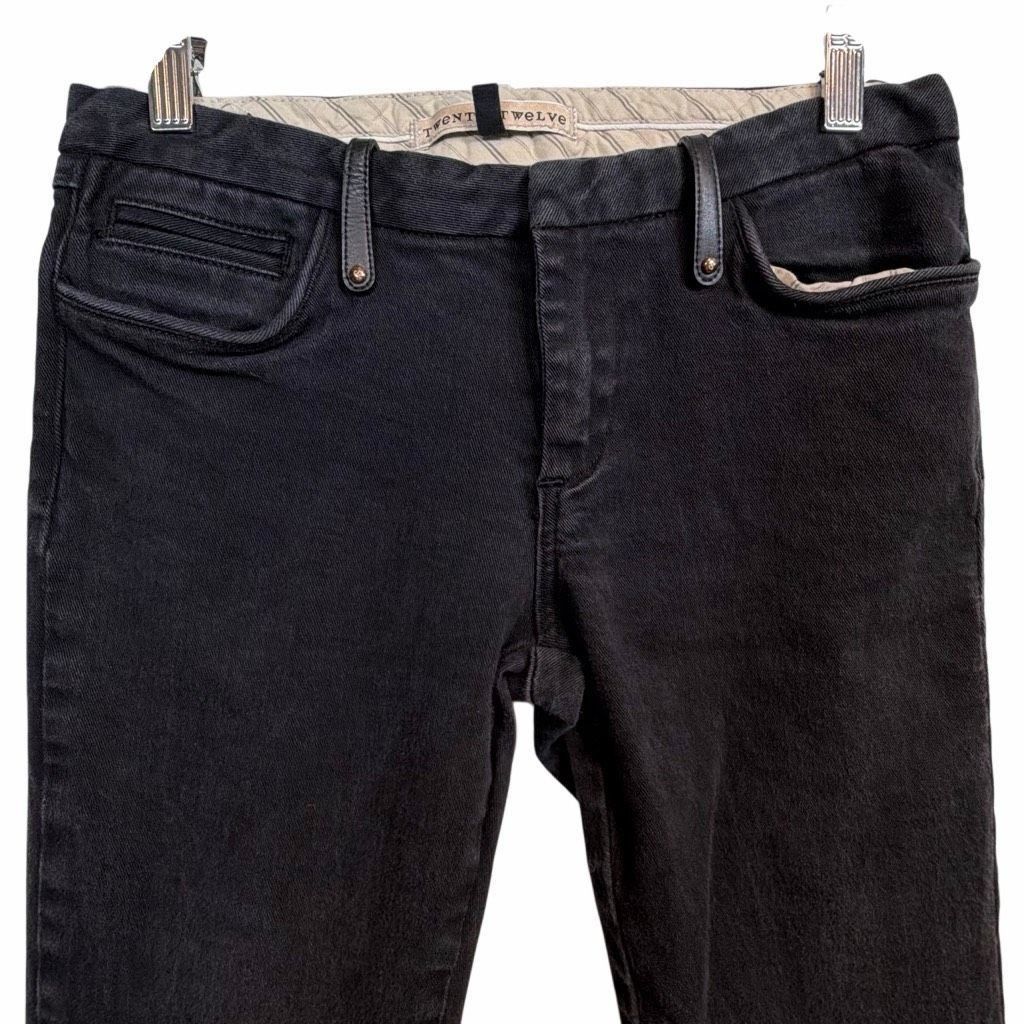 Twenty Twenty8Twelve by S. Miller Black Boho Studded Low Rise Skinn Size 25" / US 0 / IT 36 - 2 Thumbnail