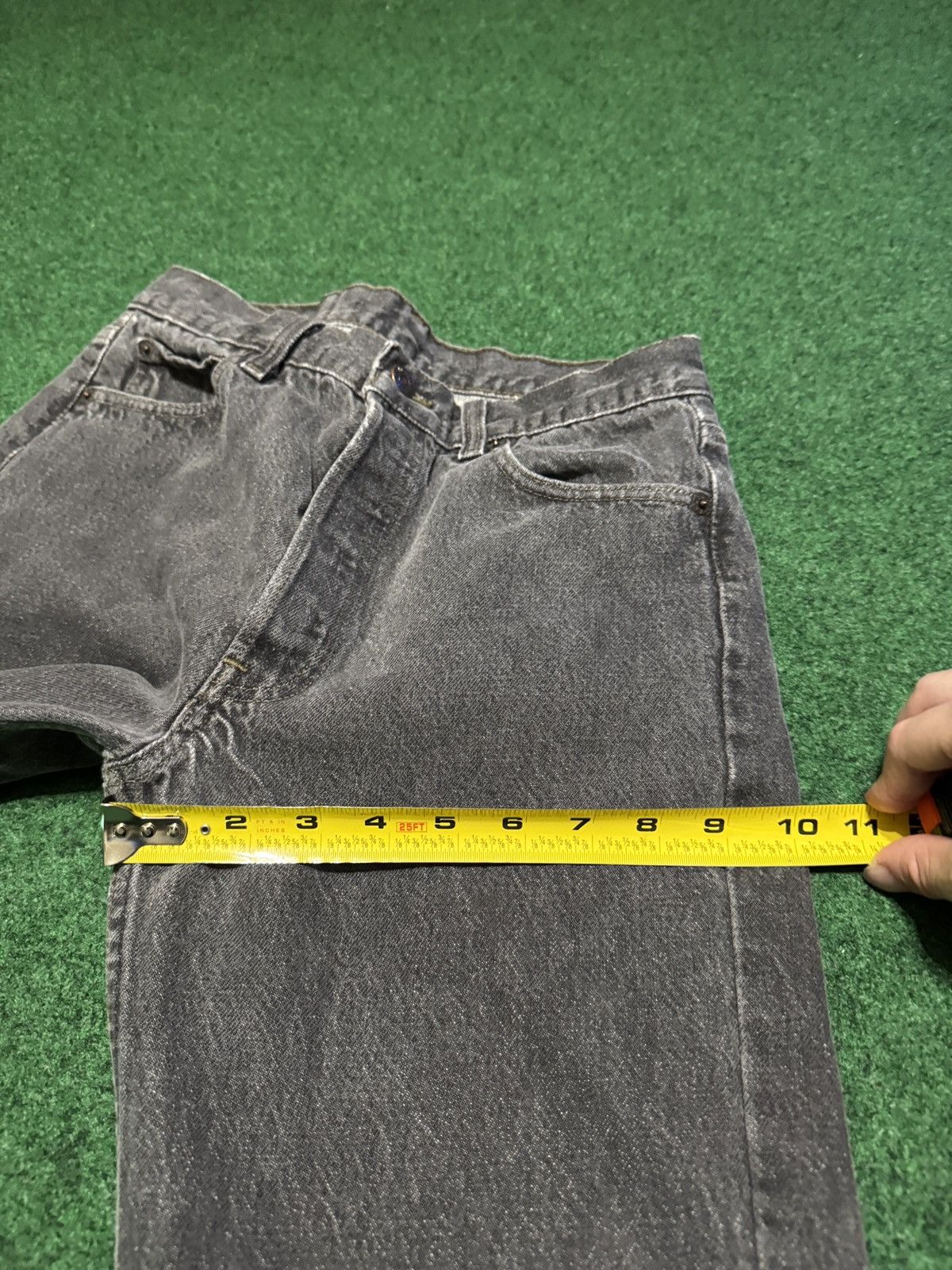 Levi's Vintage Clothing Vintage Levi’s 501 Button Fly Dark 90s 28x30 Black Jeans Size US 28 / EU 44 - 12 Thumbnail