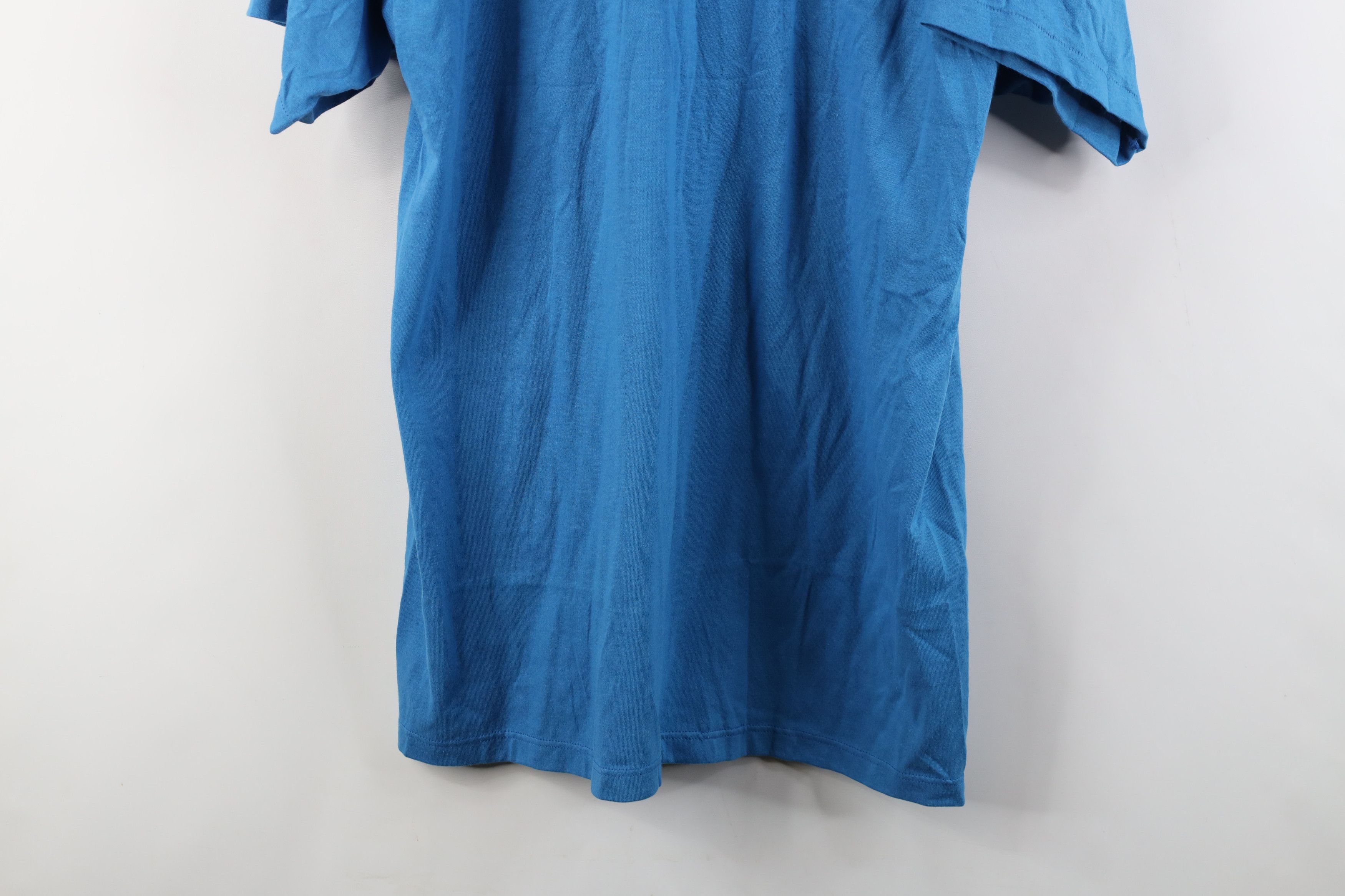 Vintage Vintage 70s Streetwear Short Sleeve Pocket T-Shirt Blue USA Size US XL / EU 56 / 4 - 10 Thumbnail