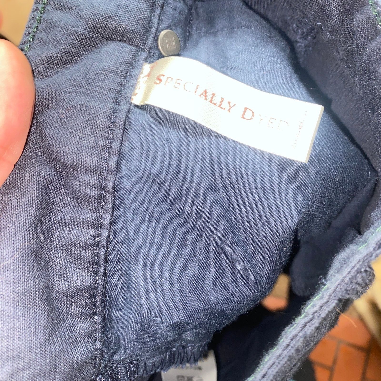 Eddie Bauer Eddie Bauer Navy Blue Corduroy Slim Modern Fit Pants 14P Size 36" / US 14 / IT 50 - 6 Thumbnail