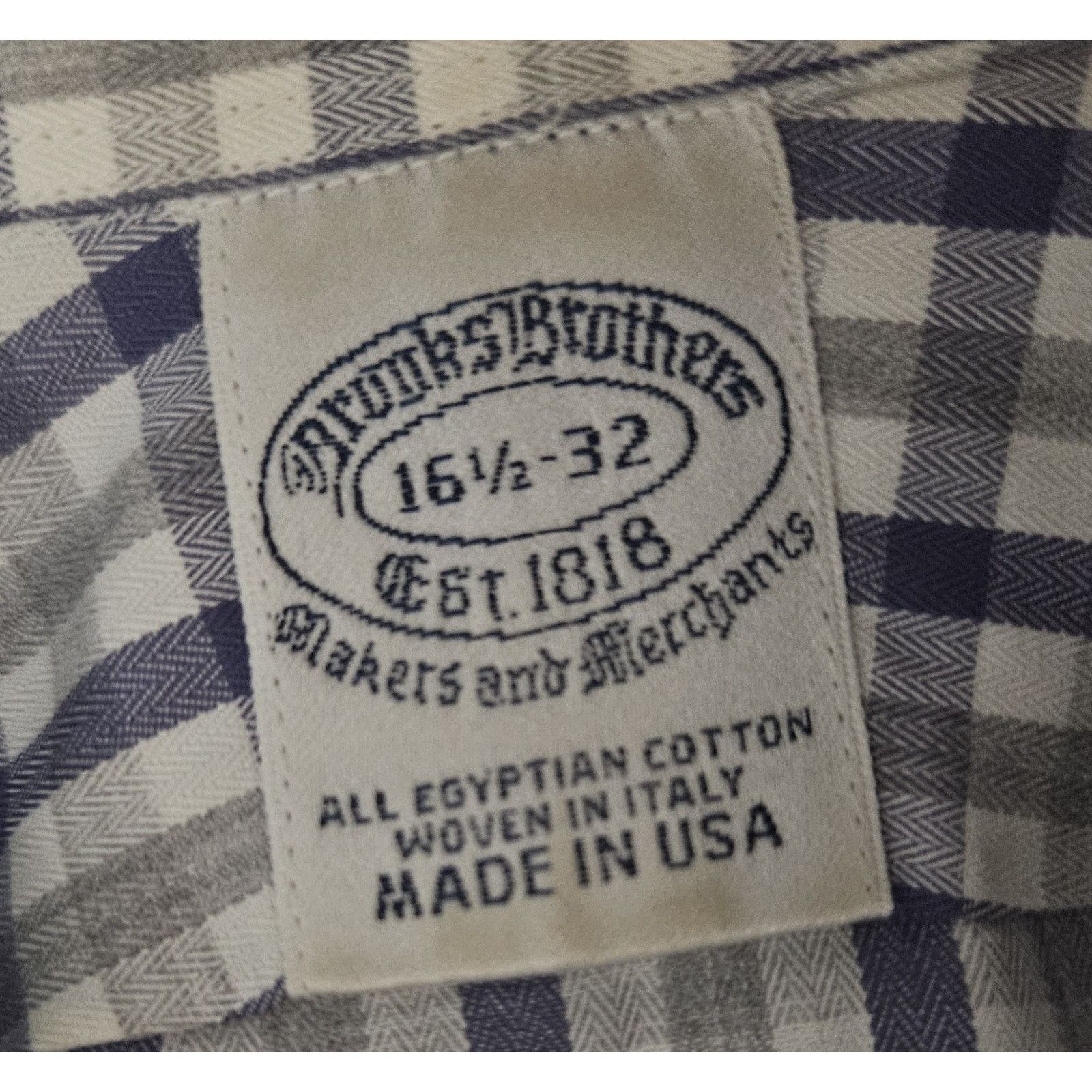 Brooks Brothers Vtg USA Brooks Brothers University Oxford Men 16.5 32 IVY Size US L / EU 52-54 / 3 - 3 Thumbnail