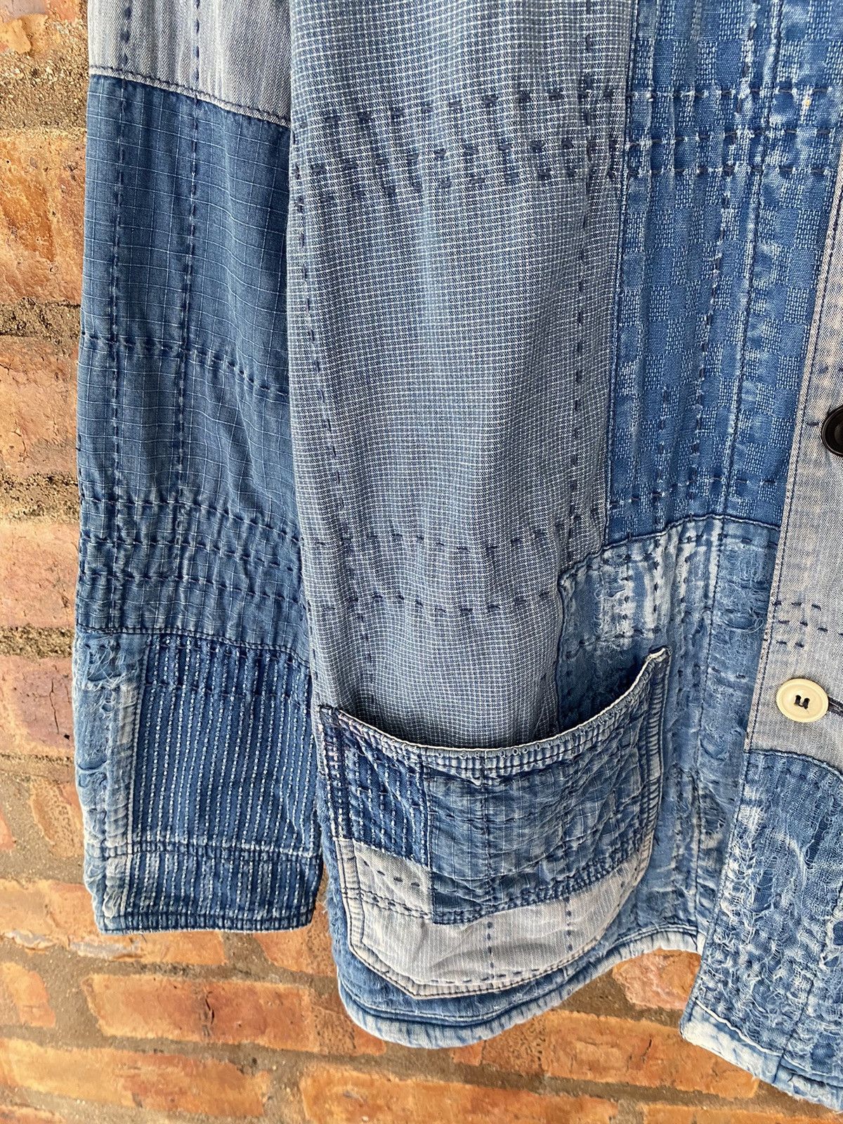 FDMTL Iconic Sashiko Boro Jacket 10 Year Wash Size US L / EU 52-54 / 3 - 12 Thumbnail