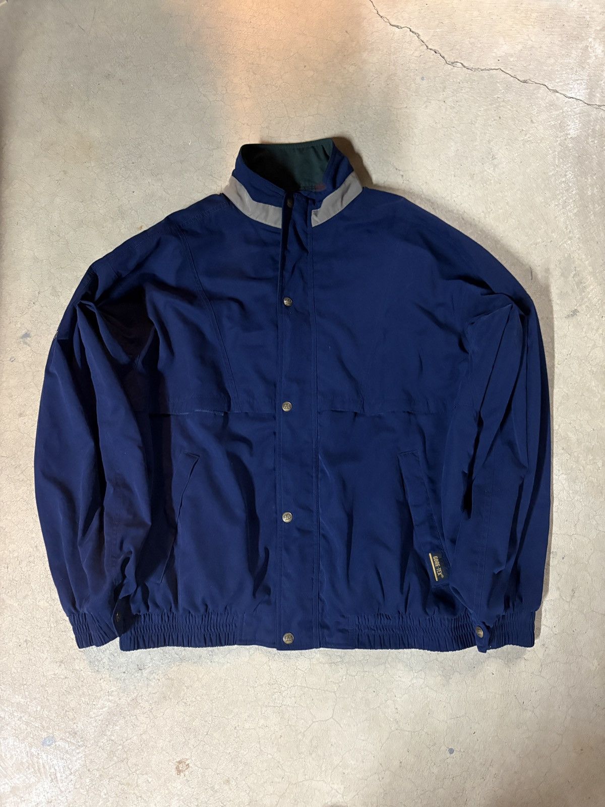 Goretex Vintage 90s Gore-tex Tourney Waterproof Jacket Navy Size XL Size US XL / EU 56 / 4 - 1 Thumbnail