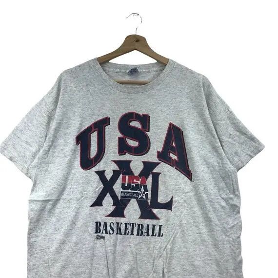 NBA × Salem Sportswear Vtg SALEM Sportswear USA Basketball Tee Shirt NBA National Size US L / EU 52-54 / 3 - 3 Thumbnail