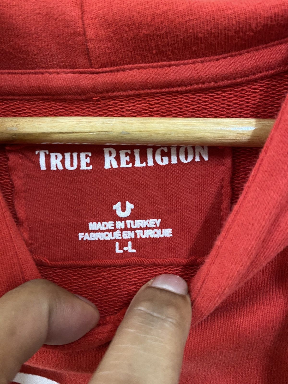 True Religion True Religion Hoodie Pullover - Red Size US L / EU 52-54 / 3 - 7 Thumbnail