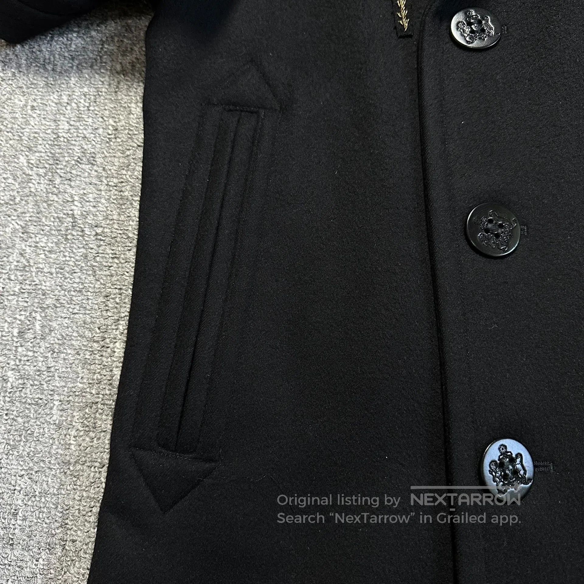 Alexander McQueen alexander mcqueen black embroidered wool coat. Size US L / EU 52-54 / 3 - 5 Thumbnail