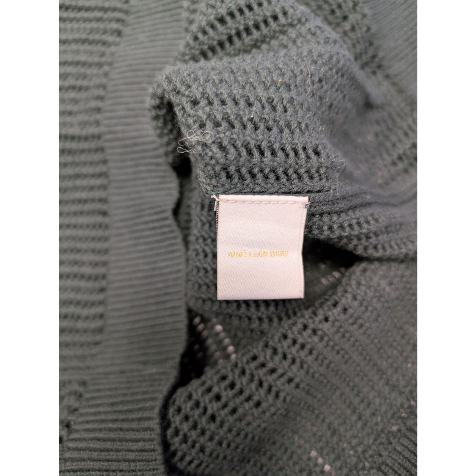 Aime Leon Dore o1rshd1 Long Sleeve Mesh Polo Shirt in Scarab Green Size US S / EU 44-46 / 1 - 17 Thumbnail