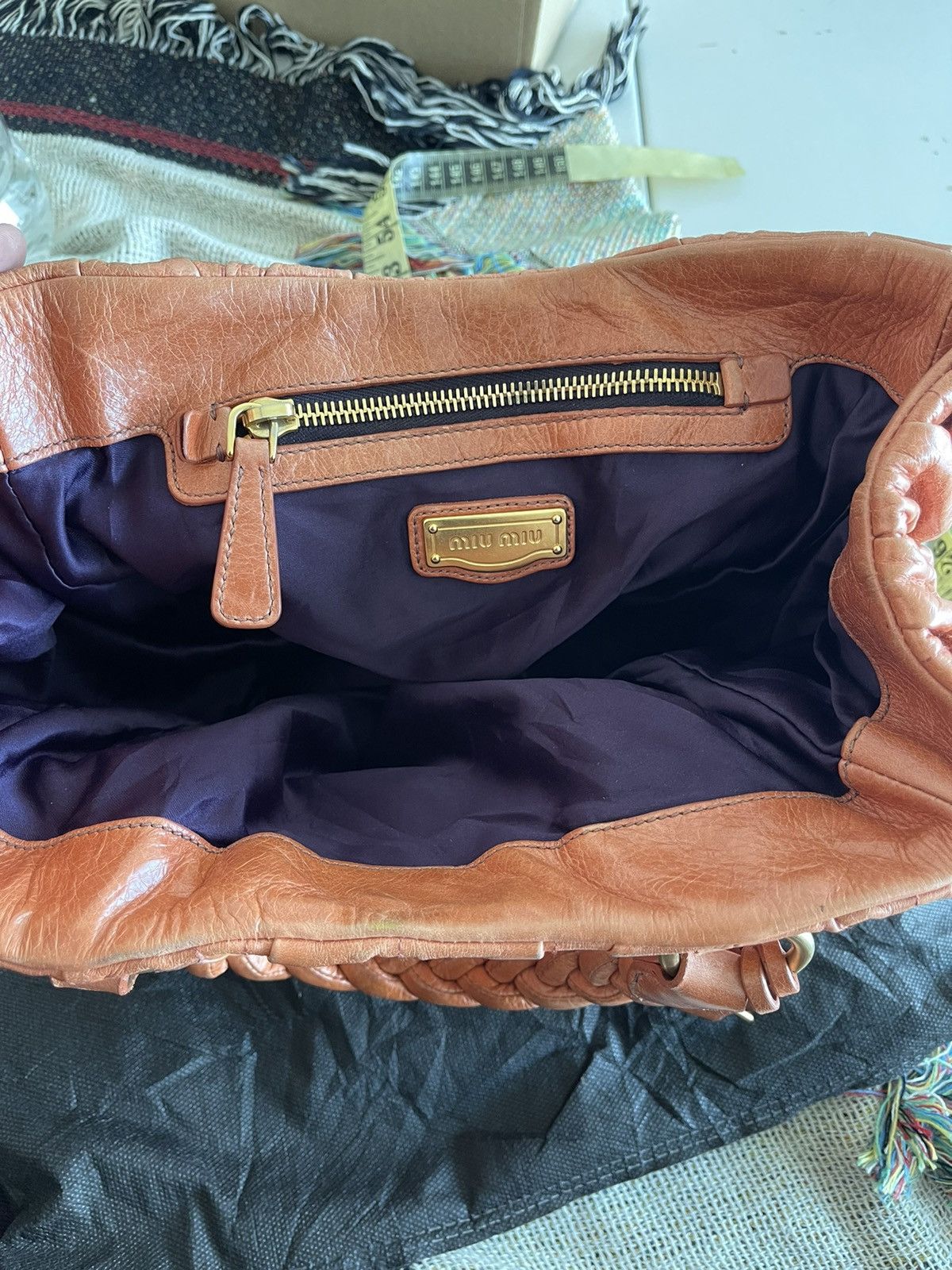 Miu Miu Miu Miu Bag Hand Bag Peach Size ONE SIZE - 11 Thumbnail
