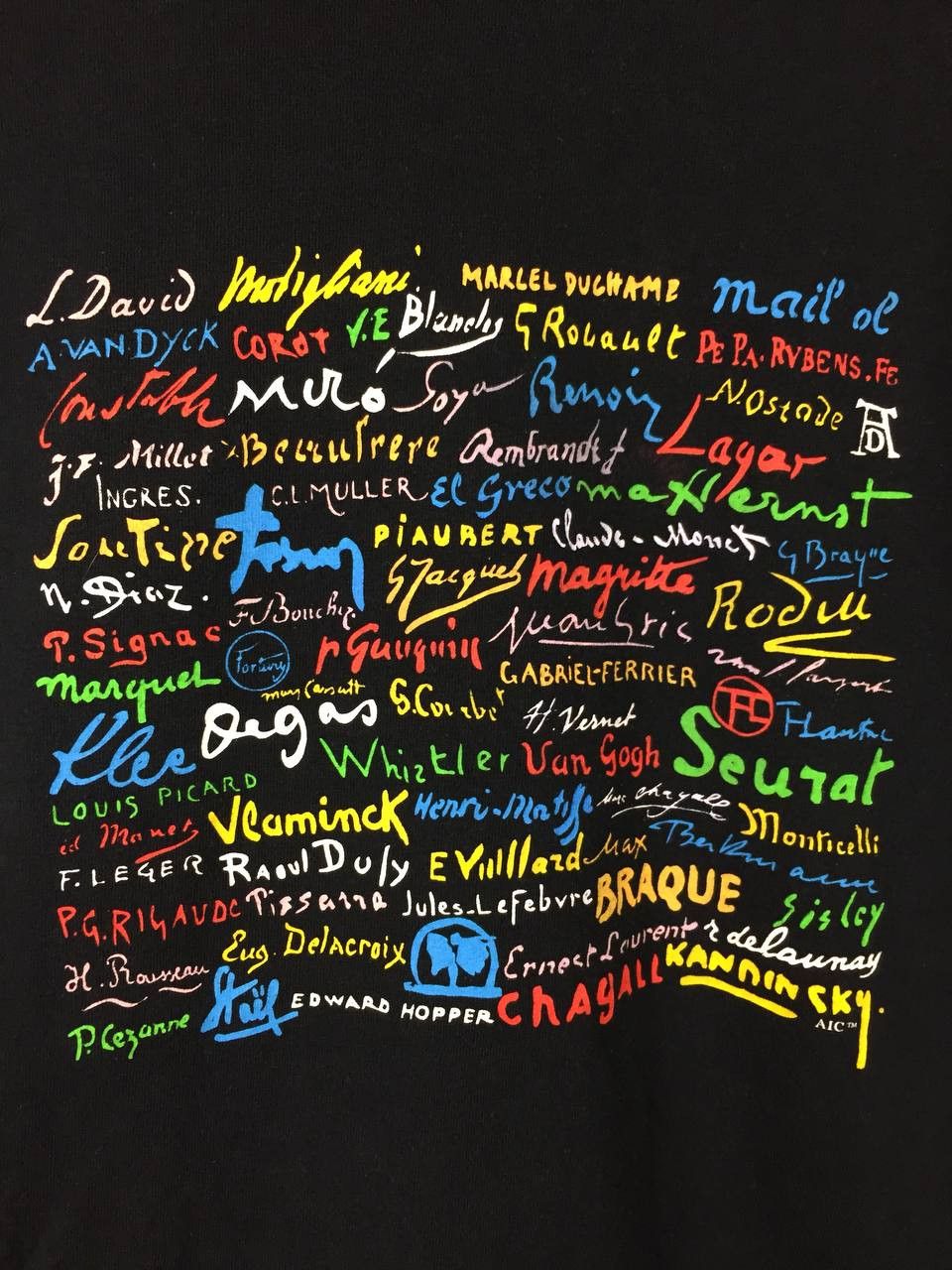 Vintage Art Institute of Chicago Artist Signatures Museum Tee Size US M / EU 48-50 / 2 - 4 Thumbnail