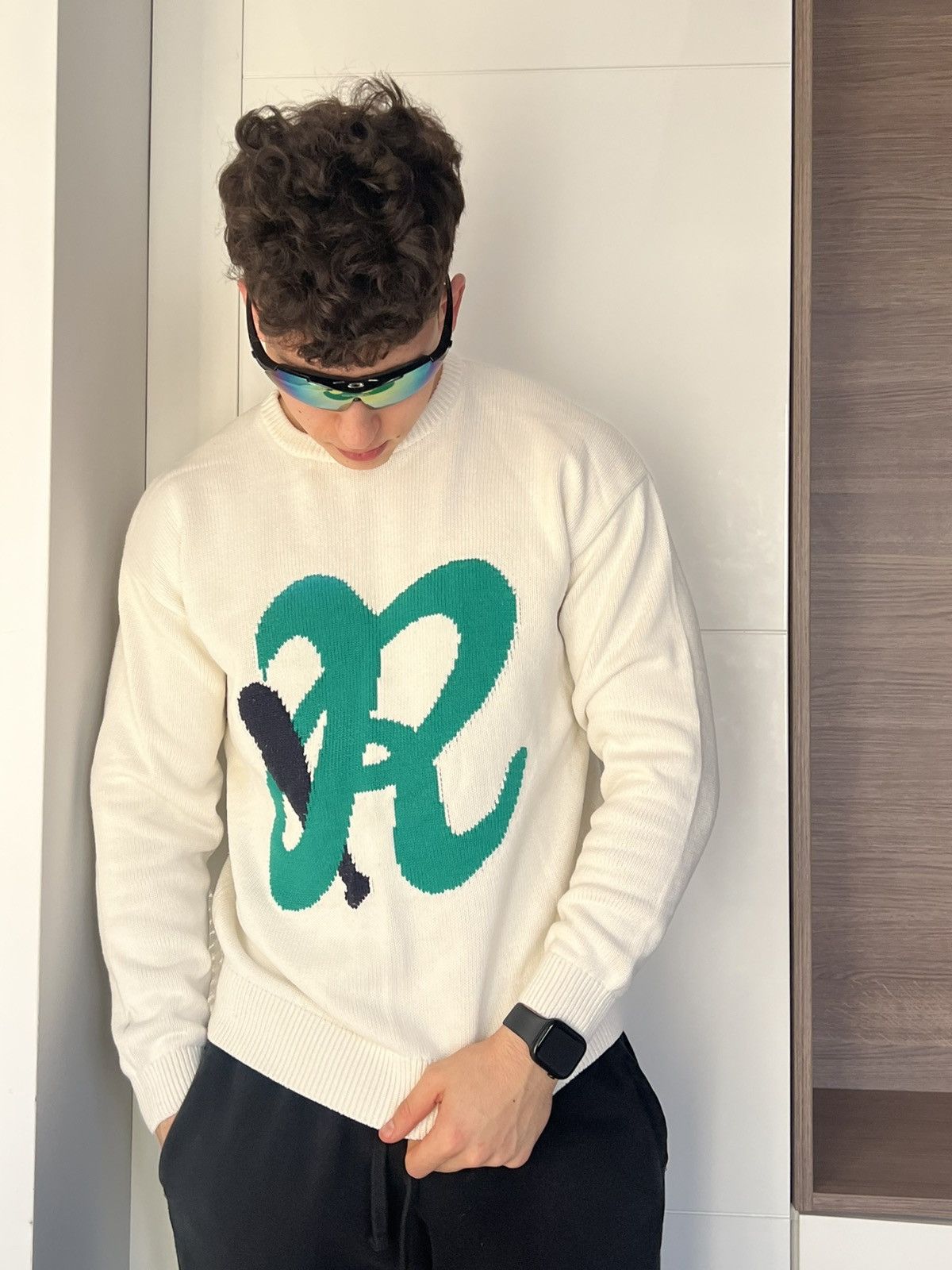 Japanese Brand × Zara ‼️Avant Garde Abstract Knit Logo Casual Sweater‼️ Size US L / EU 52-54 / 3 - 10 Thumbnail