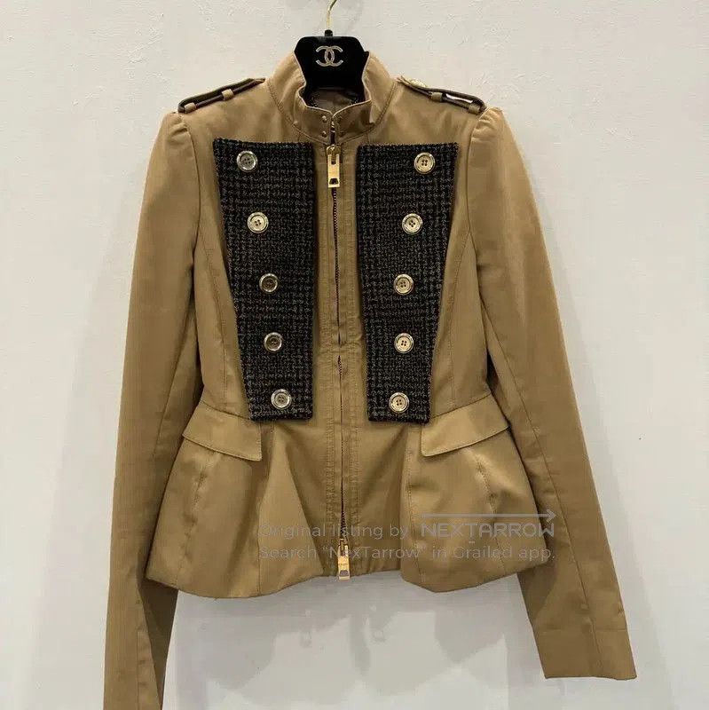 Burberry Burberry Brown Cotton Women's Jacket. Size S / US 4 / IT 40 - 1 Thumbnail