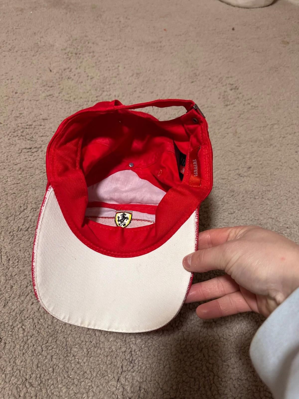 Ferrari FERRARI FINALI MONDIALI 2011 ADJUSTABLE RED HAT/CAP Size ONE SIZE - 6 Thumbnail