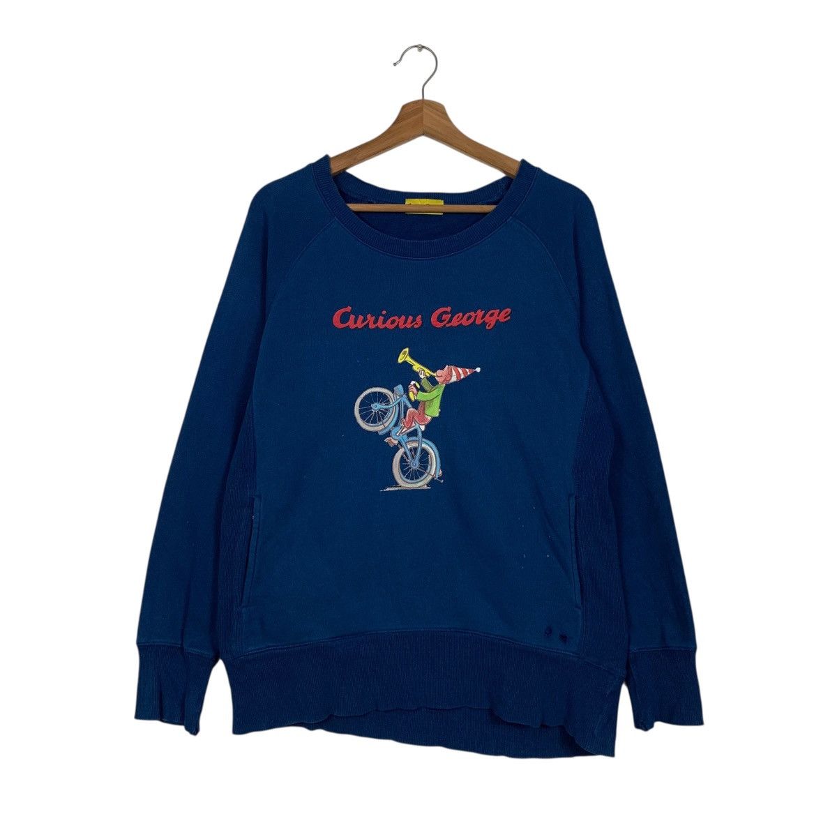 Vintage CURIOUS GEORGE Graphic Crewneck Sweatshirt #3627-C166 Size US M / EU 48-50 / 2 - 1 Thumbnail
