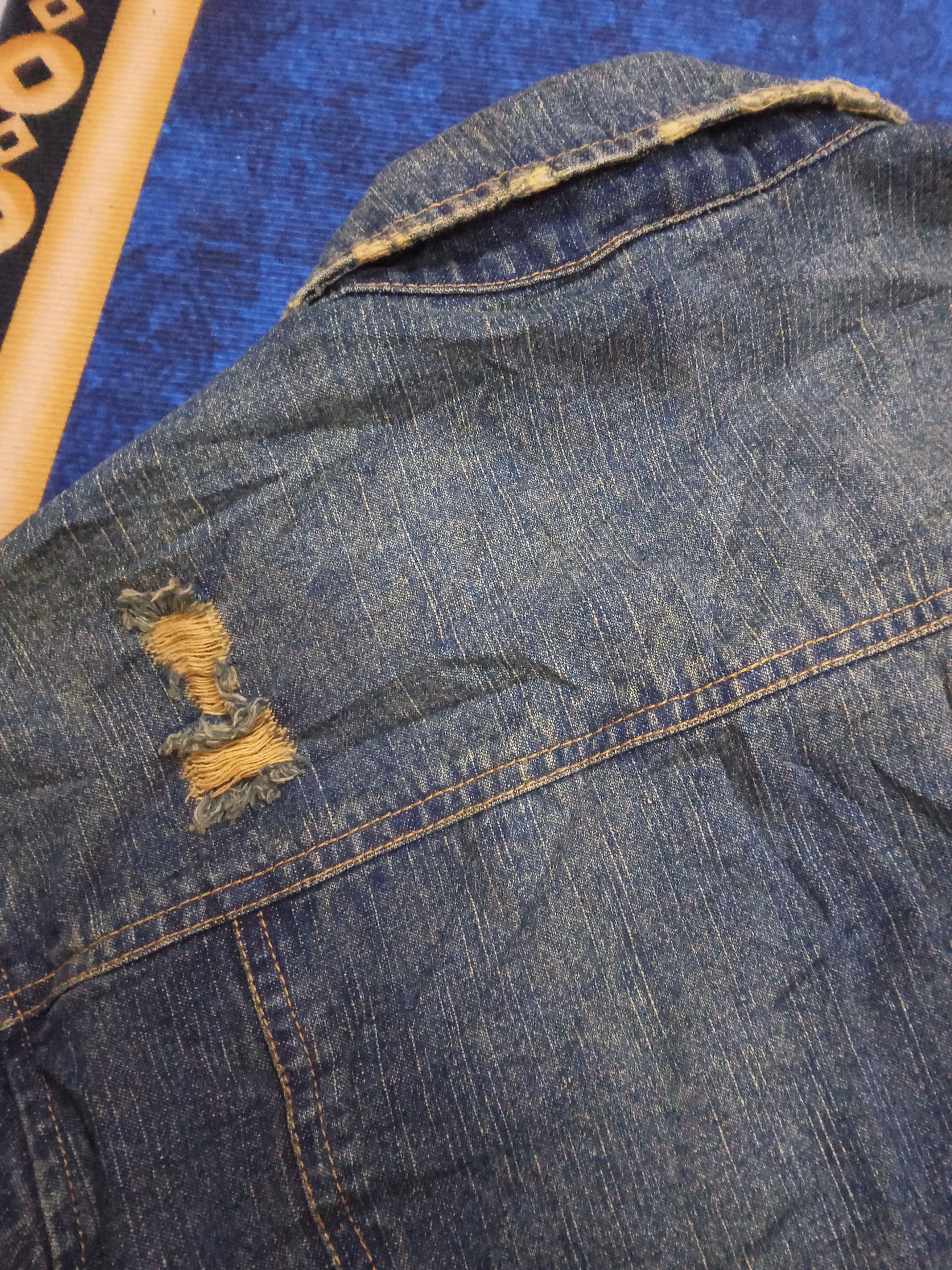 In The Attic In The Attic Distressed Torn & Rusty Design Denim Jacket Size US L / EU 52-54 / 3 - 11 Thumbnail