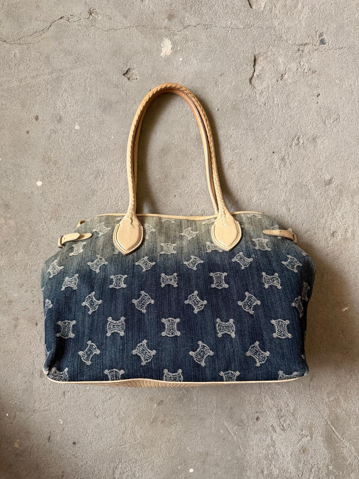 Celine Celine Macadam Gradient Denim Shoulder Bag Size ONE SIZE - 7 Thumbnail