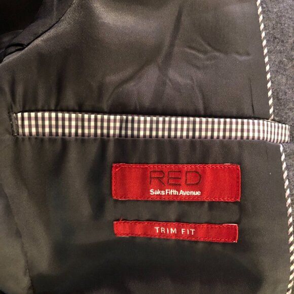 Saks Fifth Avenue Saks fifth avenue men's gray sport coat jacket blazer size:L Size US L / EU 52-54 / 3 - 9 Thumbnail