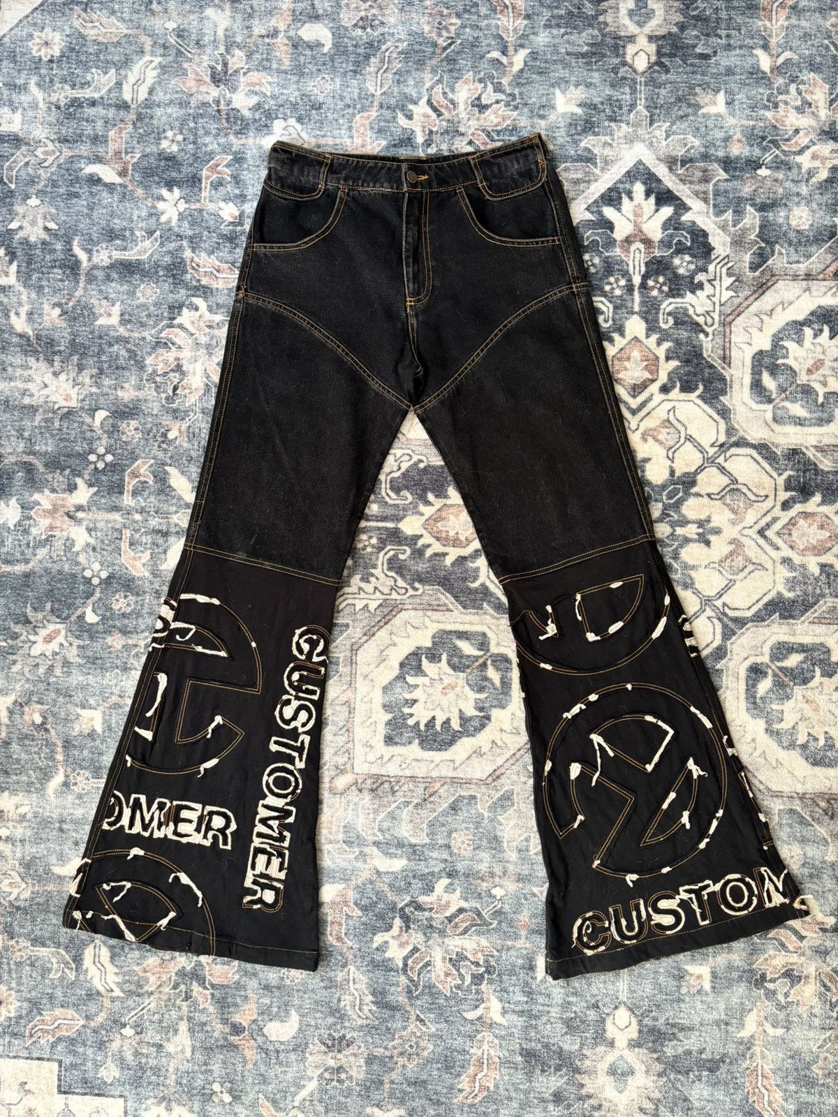 Telfar runway flared pants