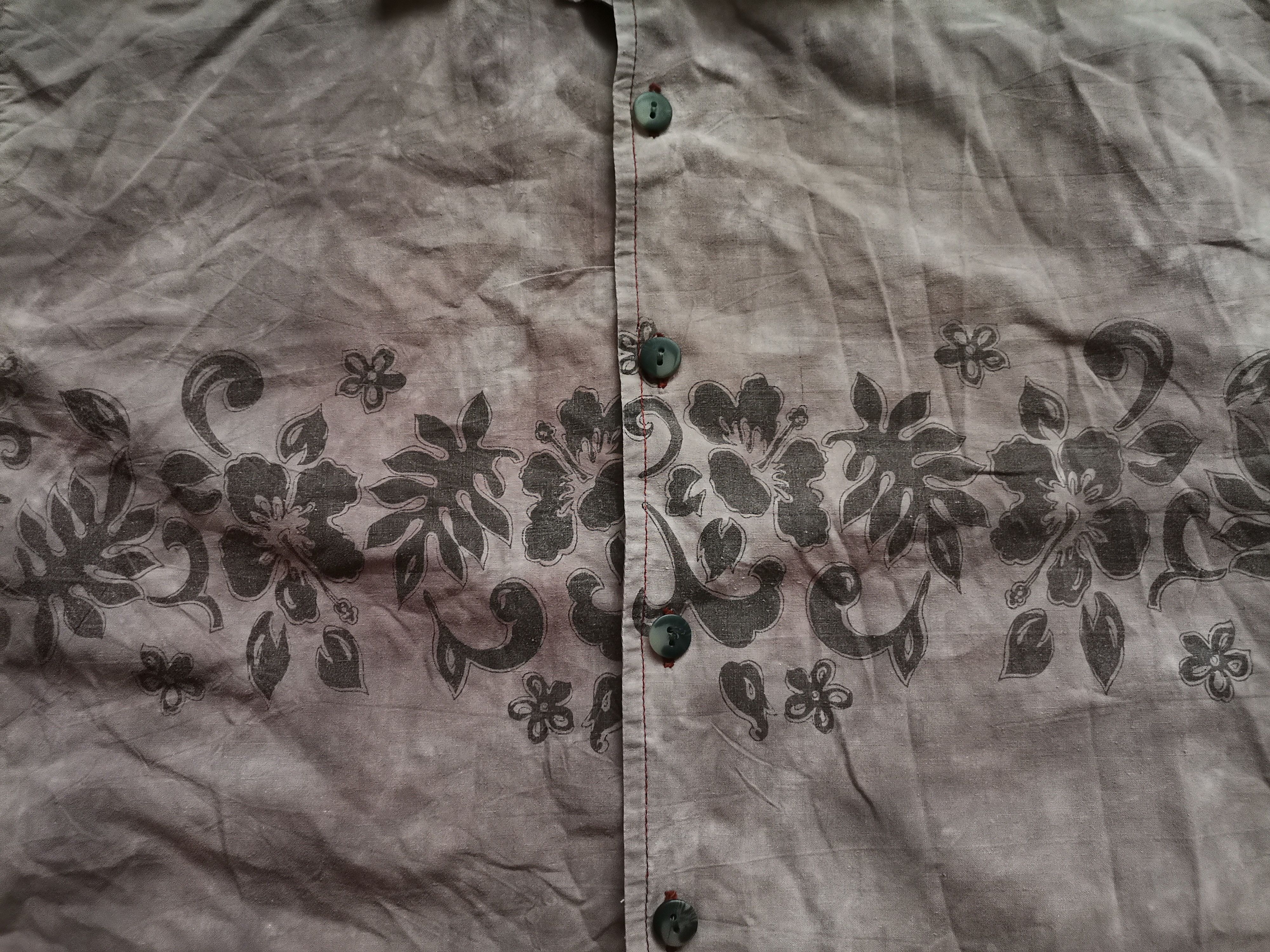Vintage Vintage Let's Go Floral Oversized Shirt Size US M / EU 48-50 / 2 - 2 Thumbnail