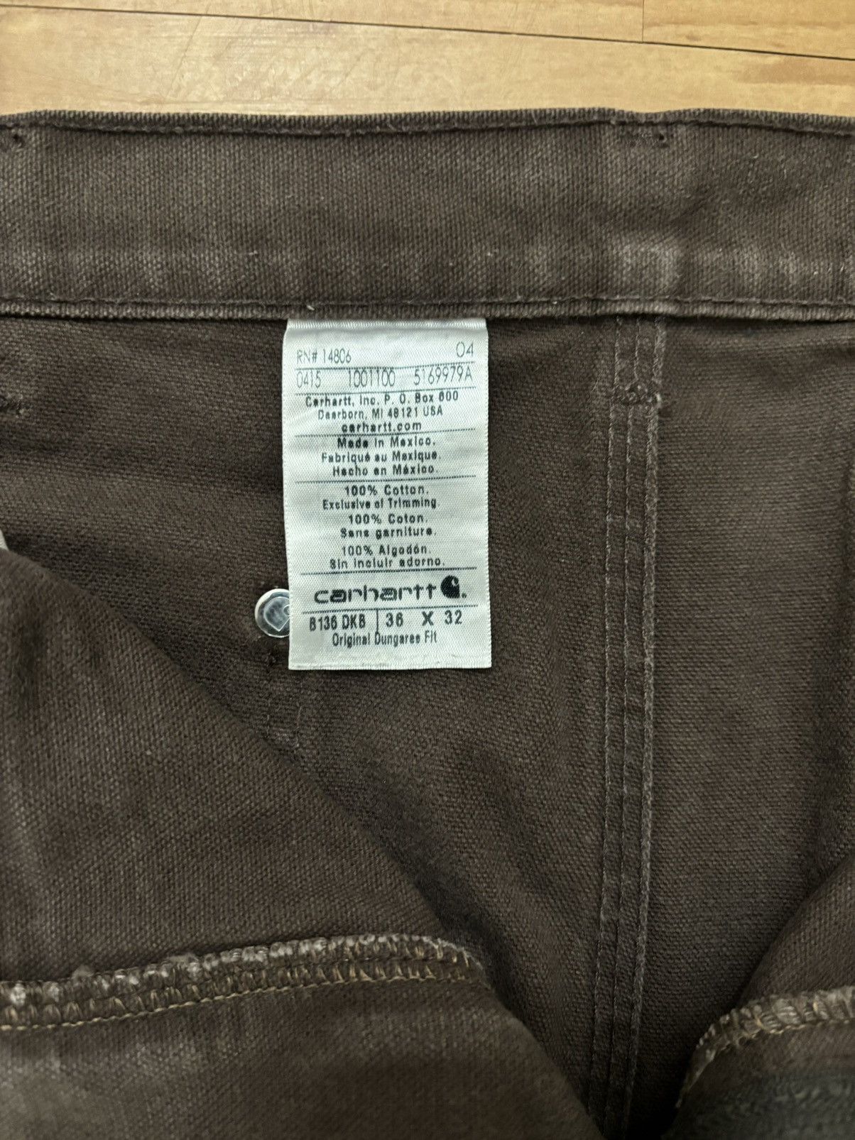 Carhartt 🟤Carhartt Double-Knee Workwear Pants (36x32) Size US 36 / EU 52 - 5 Thumbnail