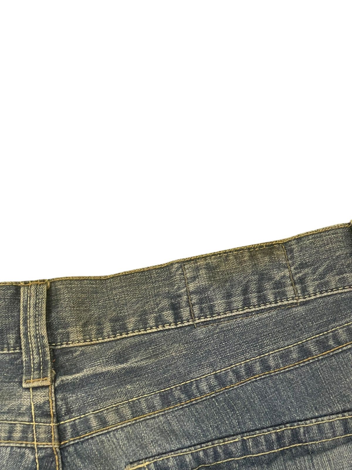 Japanese Brand Flare Jeans Rush Hour Distress Denim Boot Cut 2🟦2 Size US 35 - 20 Thumbnail