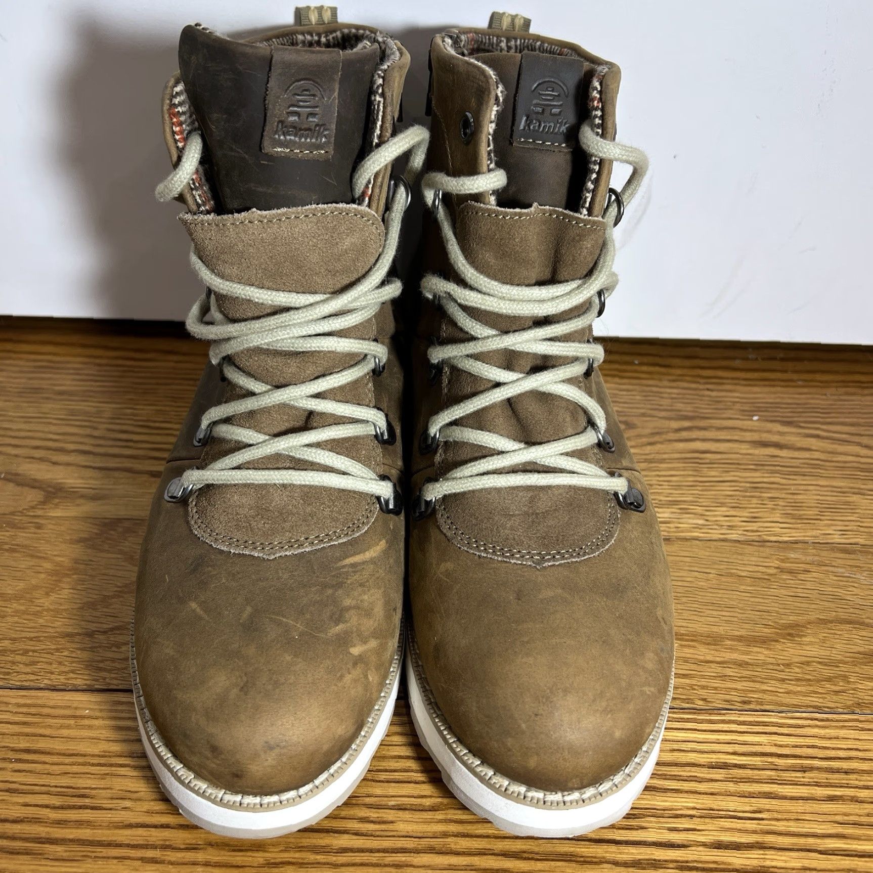 Vintage VINTAGE Kamik Women's Boots Casual Winter Waterproof Insulated Leather Size 8 Taupe Size US 8 / IT 38 - 3 Thumbnail