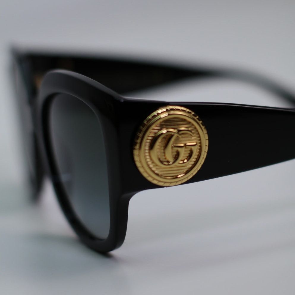 Gucci NEW Gucci Sunglasses GG1407S 001 BlackGreyGradient Authentic Size ONE SIZE - 5 Thumbnail
