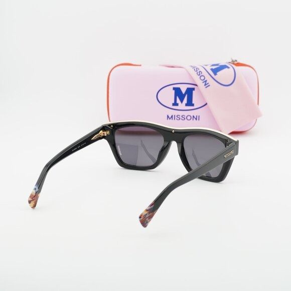 Missoni Missoni MIS 0067/S 0807 IR Sunglasses Black Cat Eye Frame Size ONE SIZE - 10 Thumbnail