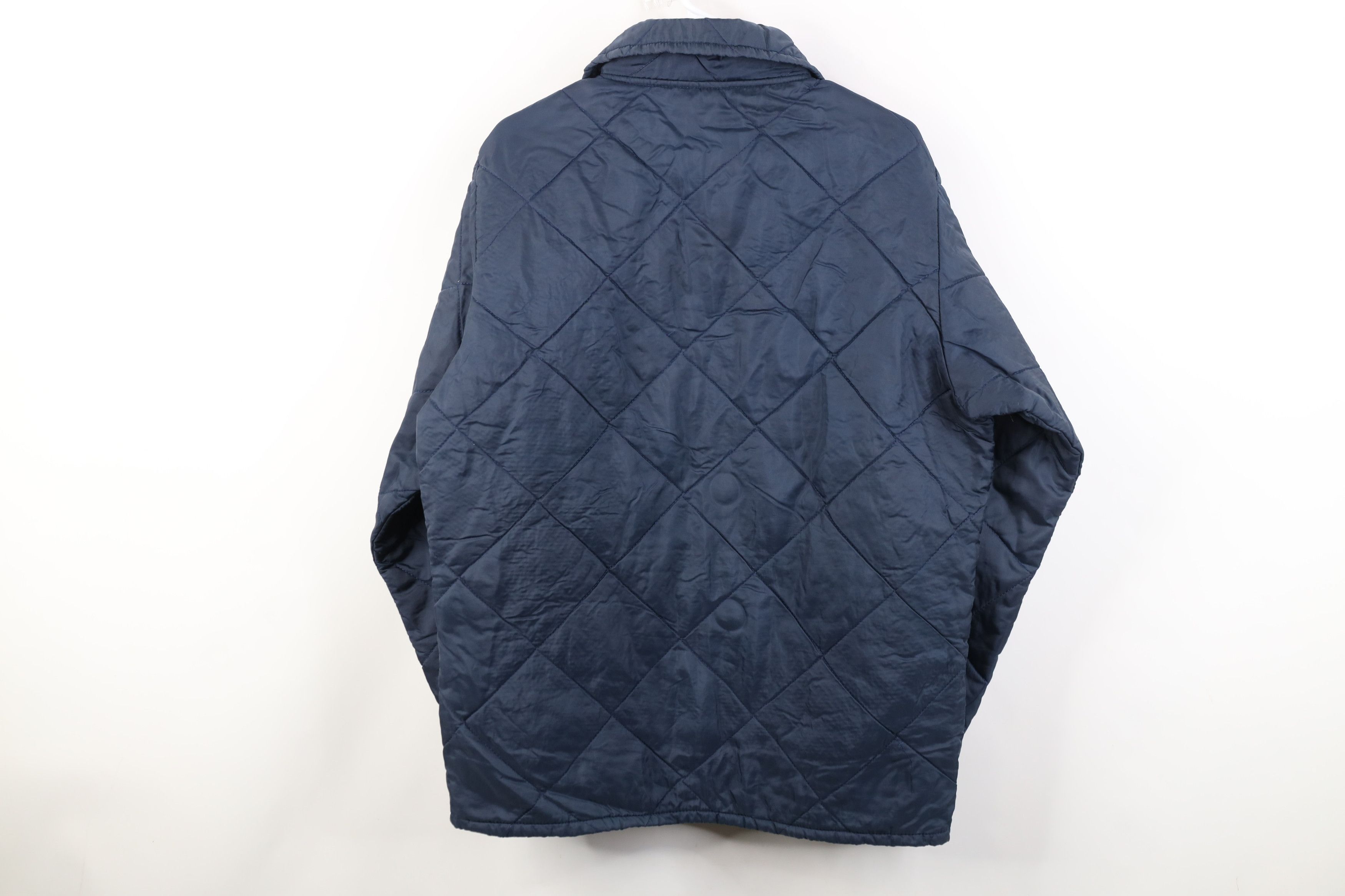 Vintage Vintage 70s Streetwear Quilted Mechanic Workwear Jacket Blue Size US M / EU 48-50 / 2 - 12 Thumbnail