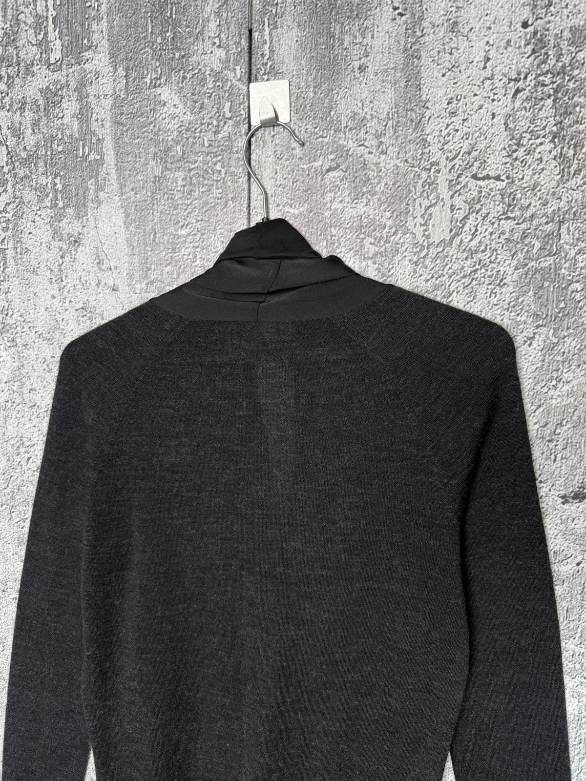 Allsaints AllSaints Rola Panel Black Merino Wool Cardigan Jumper sz S Size S / US 4 / IT 40 - 8 Thumbnail