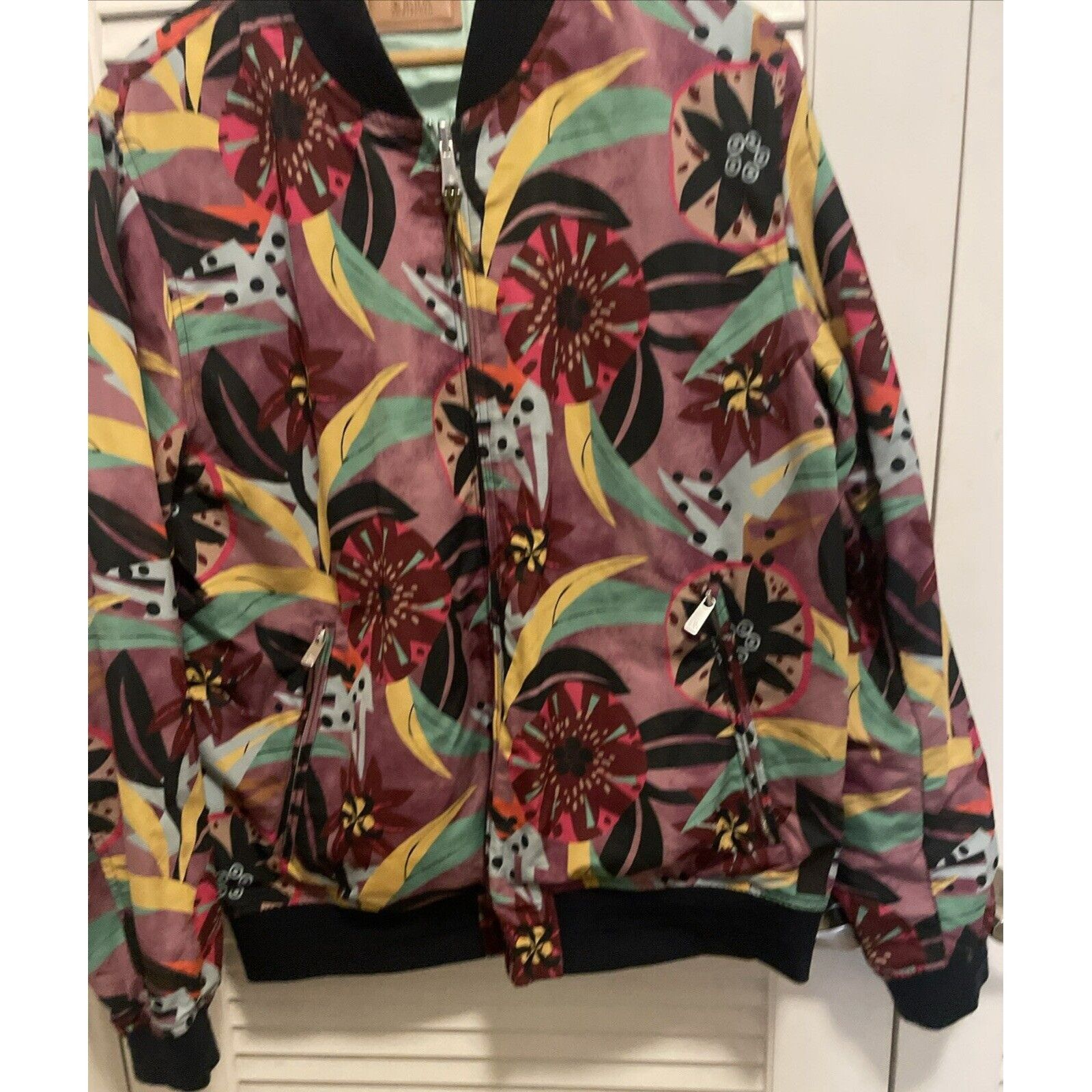 Scotch & Soda Scotch & Soda Mens Size XL Reversible Purple All Over Print Size US XL / EU 56 / 4 - 3 Thumbnail