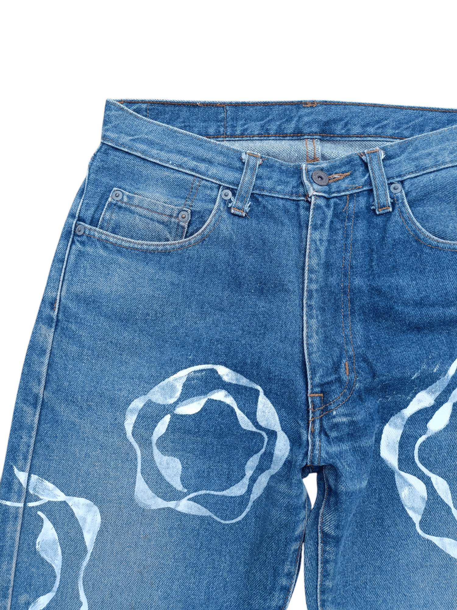 Hysteric Glamour Japan 🇯🇵 Liberto Big Tears Paint Design Denim Size US 30 / EU 46 - 16 Thumbnail