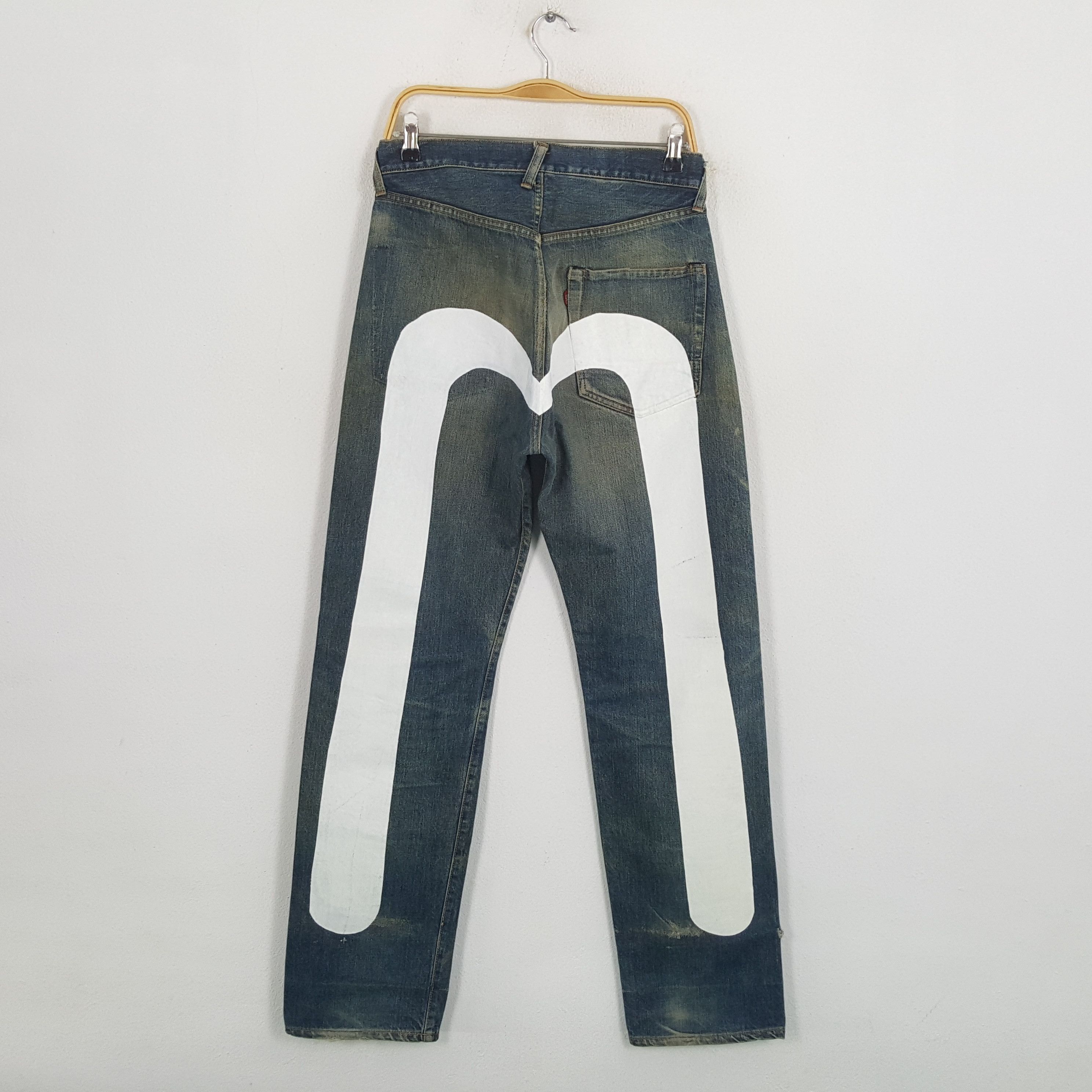 Evisu × Japanese Brand × Vintage Vintage EVISU Japanese Daicock Custom Style Distressed Jeans Size US 30 / EU 46 - 1 Thumbnail