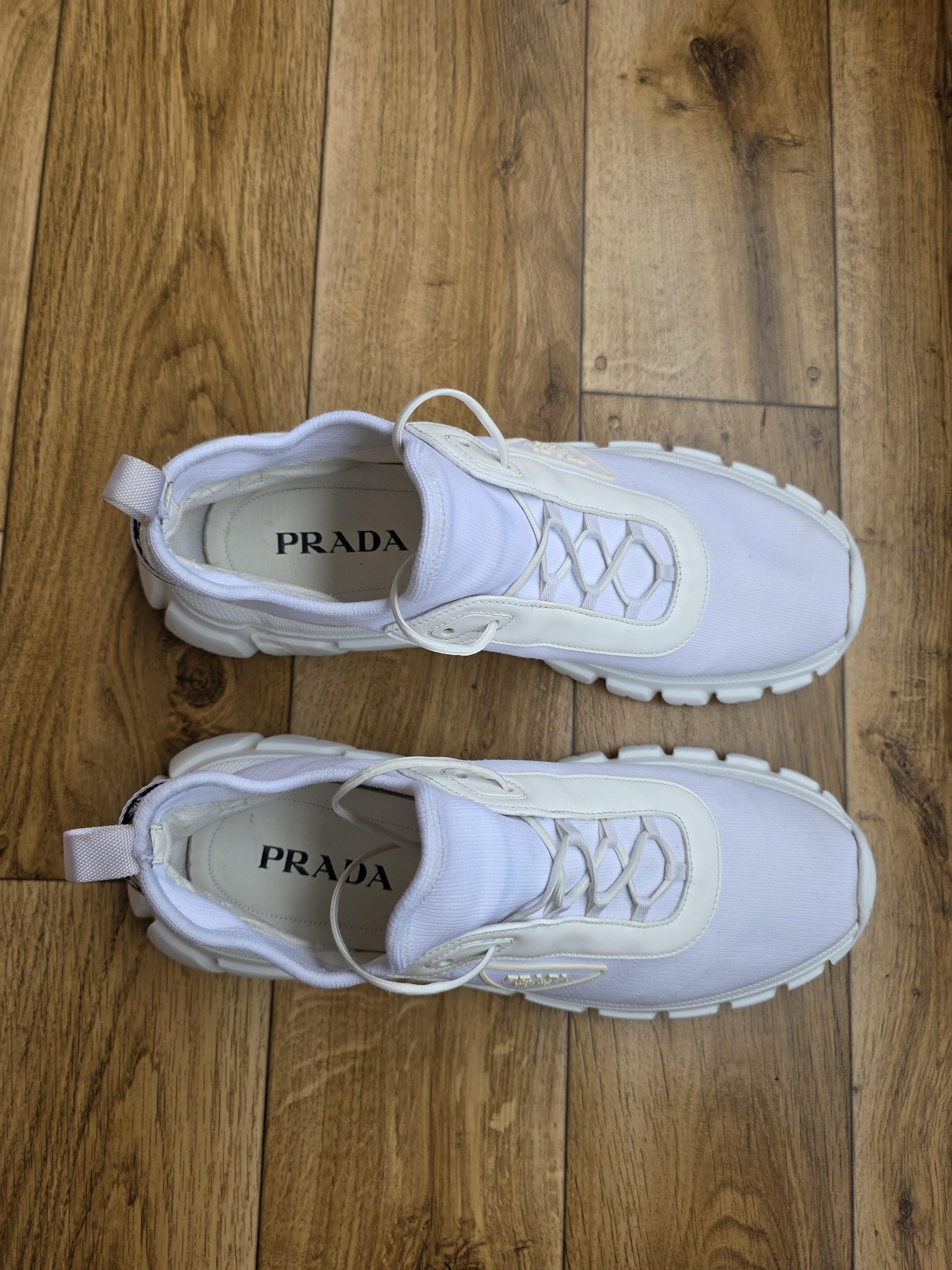 Prada Prada Low Top White Men Sneakers Size US 12 / EU 45 - 6 Thumbnail