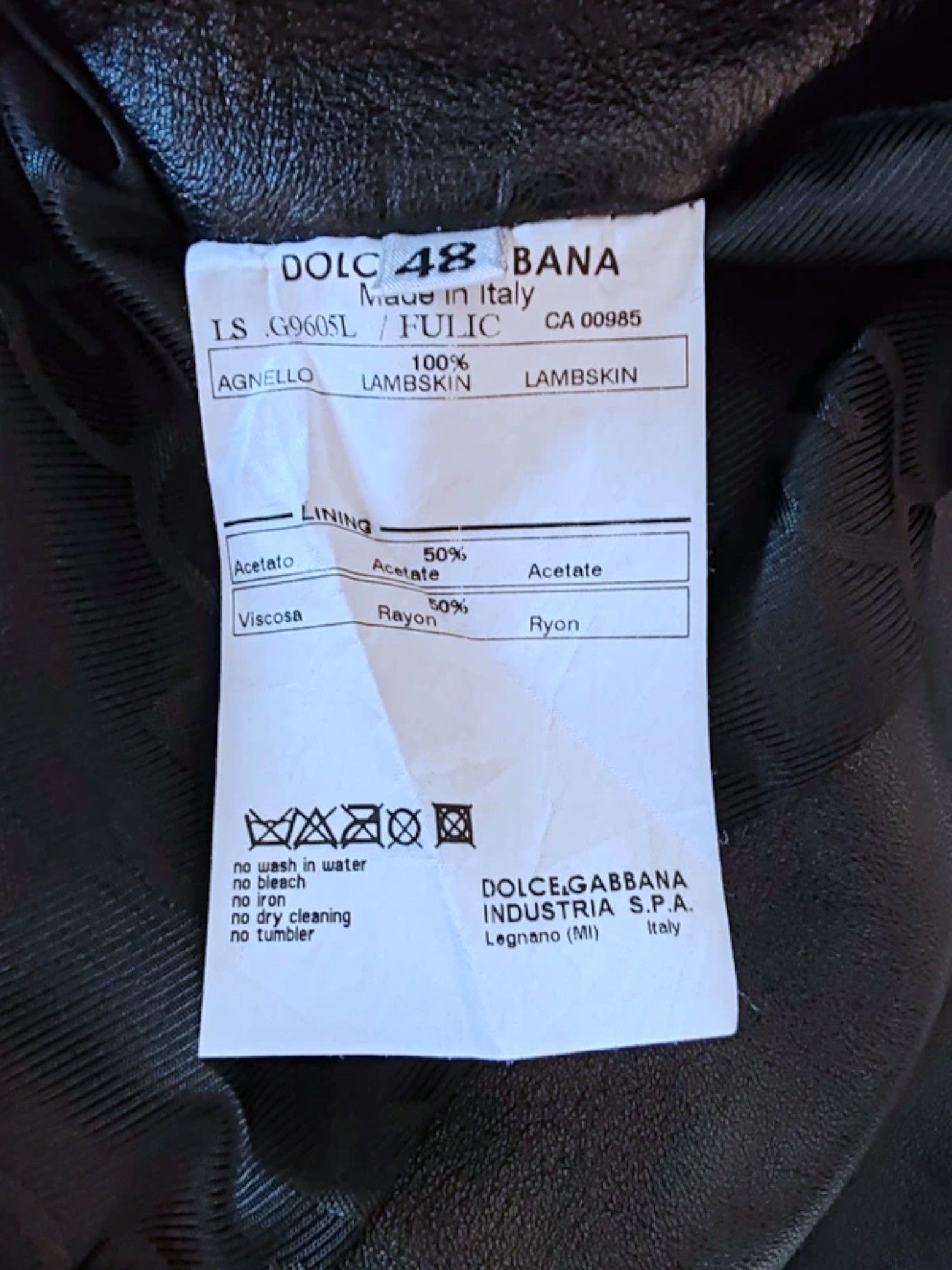 Dolce & Gabbana Dolce & Gabbana Quilted Lambskin Moto Jacket, c. 2010s Size US L / EU 52-54 / 3 - 5 Thumbnail