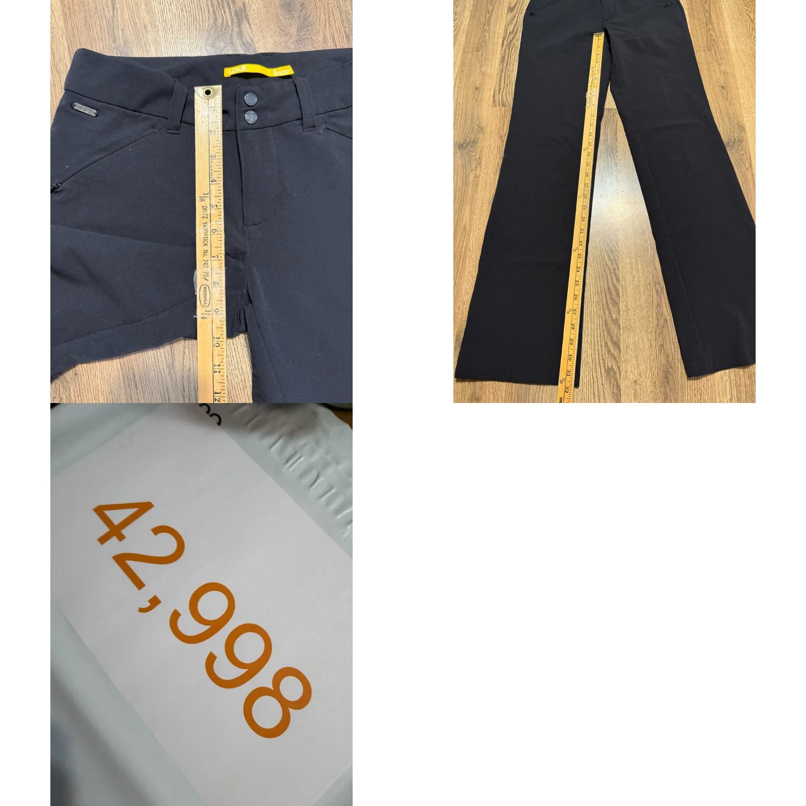 Vintage Lole Pants Women's Size 6 Black Straight Zip Pockets Buttons Flat Front Outdoors Pants Chocolate/Black Col? Size 28" / US 6 / IT 42 - 9 Thumbnail