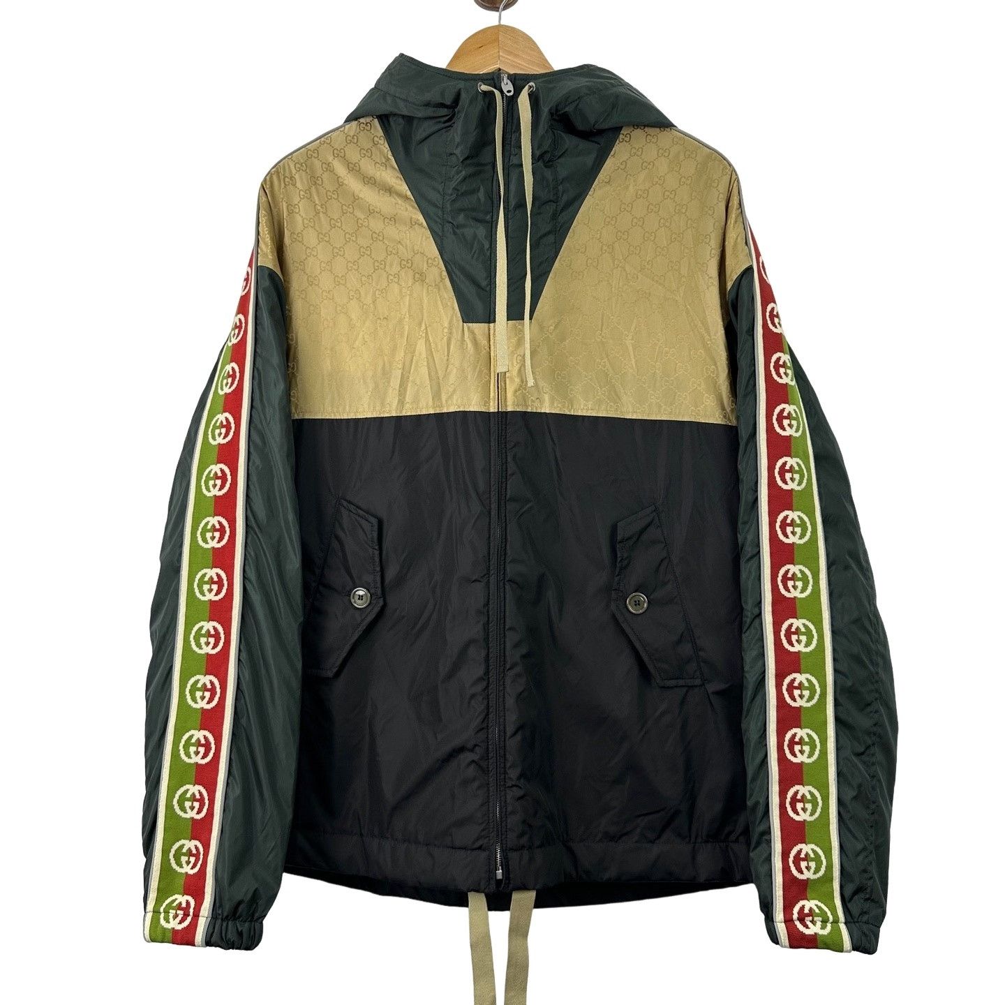 Gucci Gucci Colorblock Monogram Hooded Jacket 46 Size US S / EU 44-46 / 1 - 1 Thumbnail