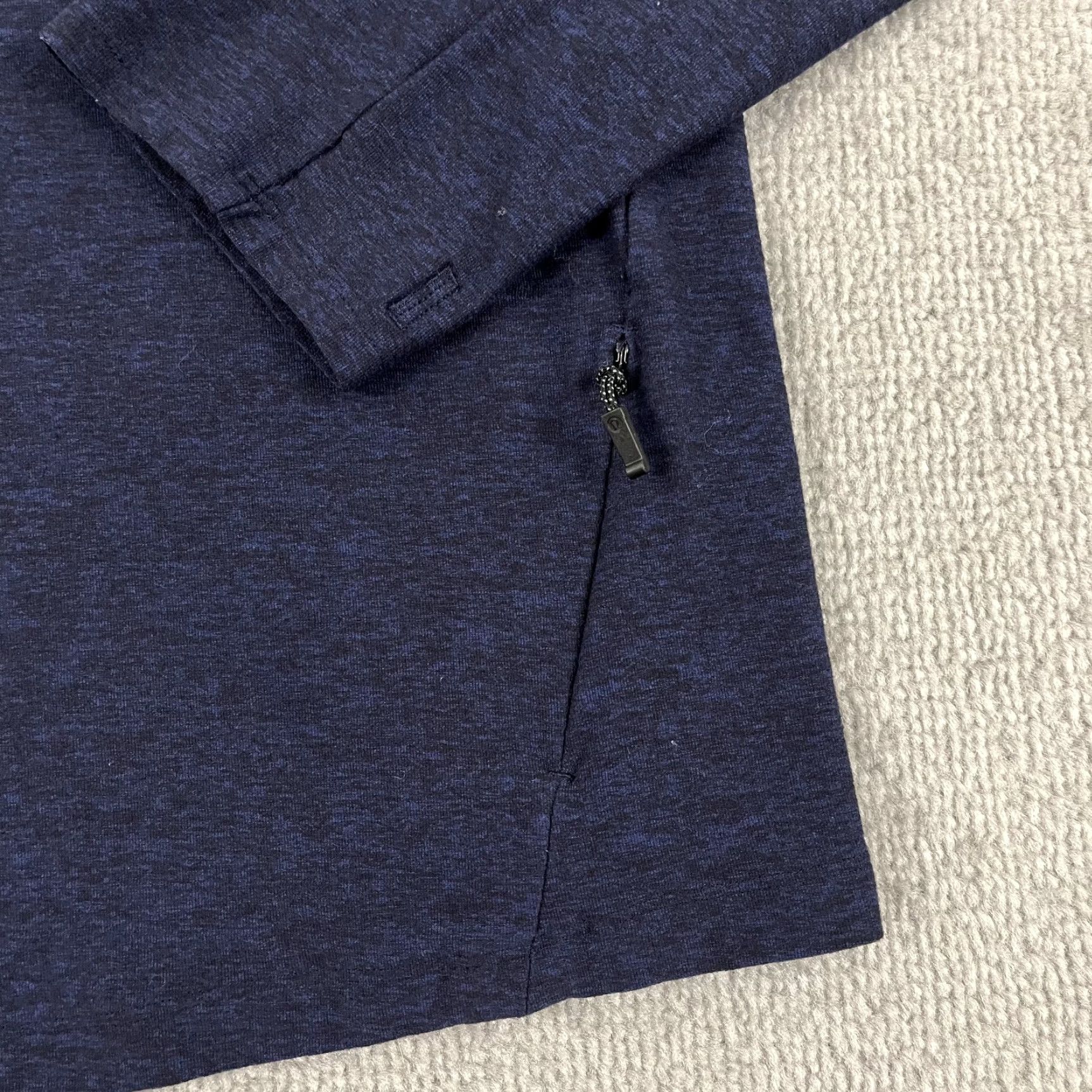 Lululemon Lululemon Surge Warm Half-Zip Pullover Mens XL Blue Performance Active Running Size US XL / EU 56 / 4 - 3 Thumbnail