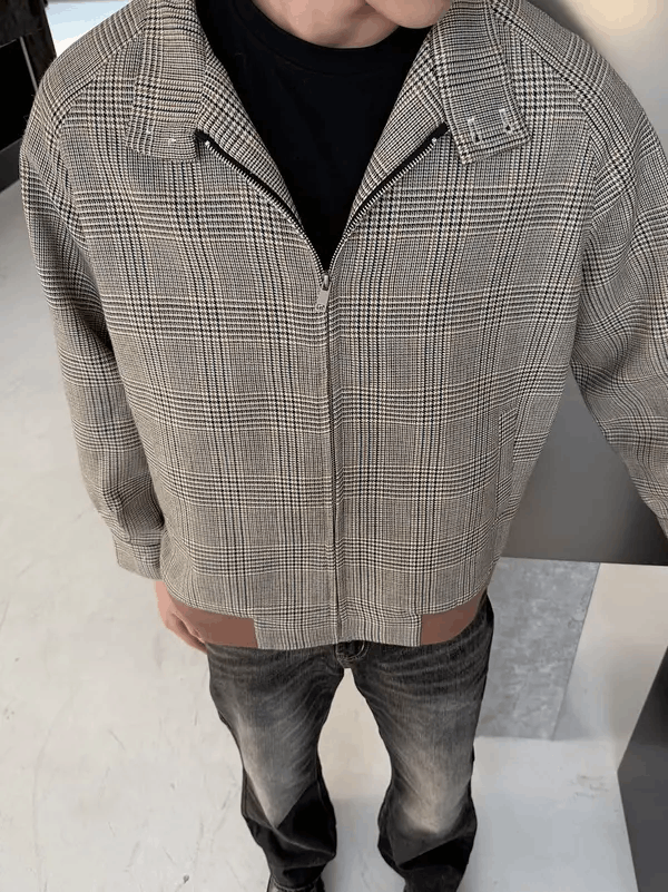 Vintage Himejima x Fumie Plaid Work Fulll Zip Jacket Size US M / EU 48-50 / 2 - 2 Thumbnail