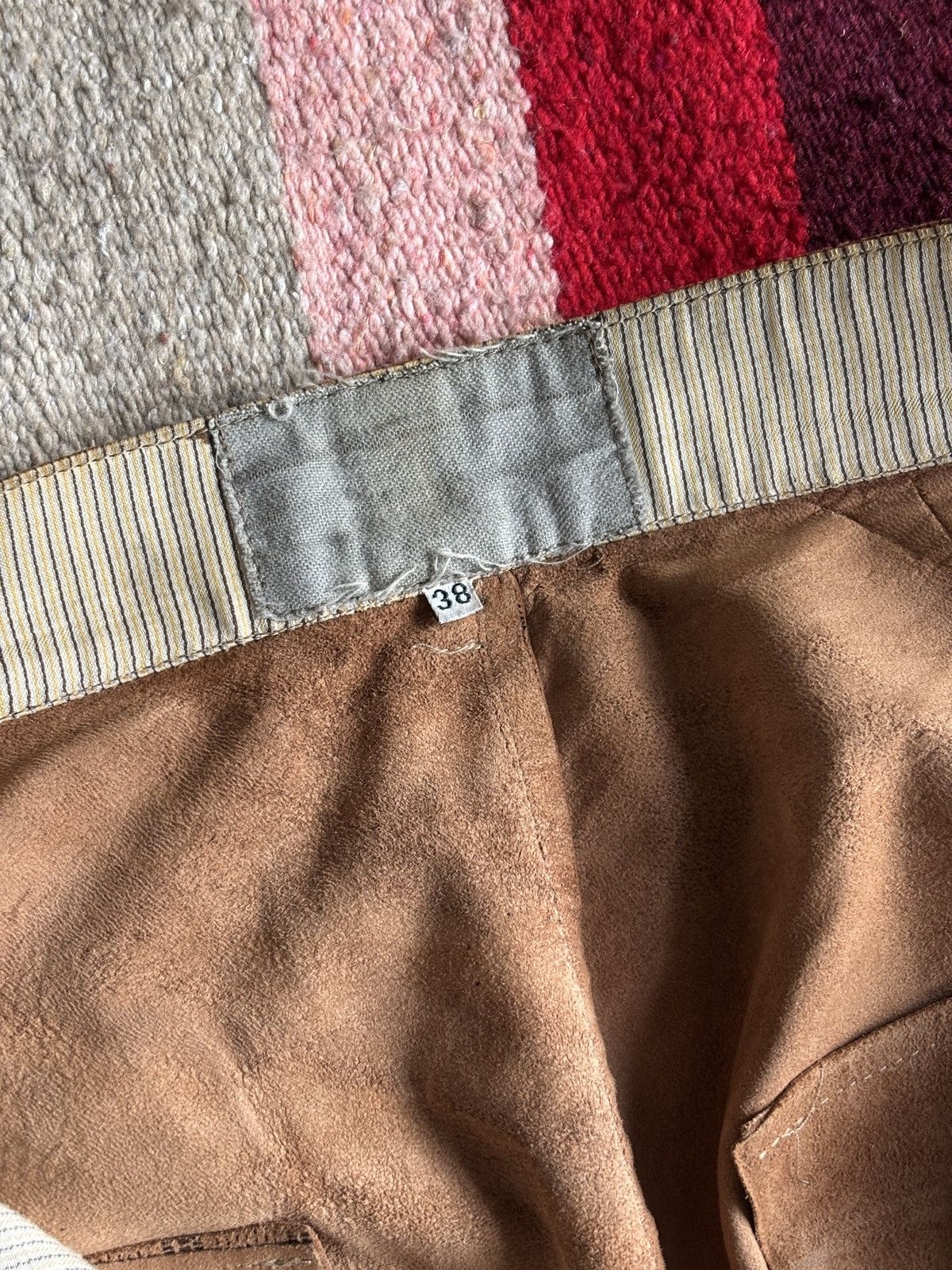 Jean Paul Gaultier Men’s Jean Paul Gaultier suede trousers Size US 29 - 5 Thumbnail