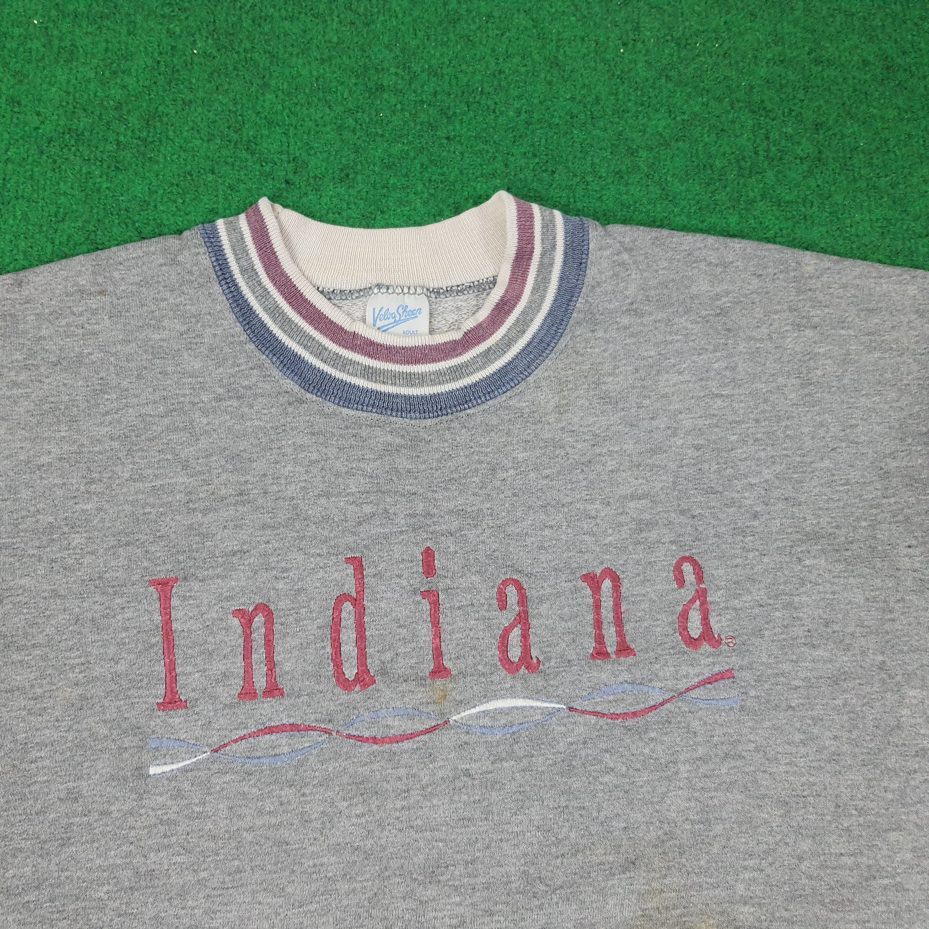 Vintage Vintage INDIANA U.S State Sweatshirt C251N12 Size US L / EU 52-54 / 3 - 2 Thumbnail