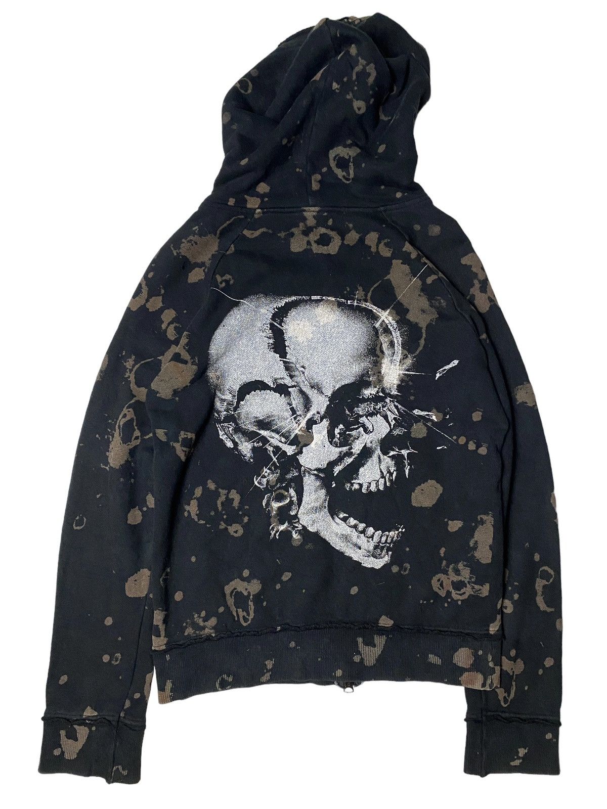 Hysteric Glamour 2000's Maxsix Unfinished Skull Bones Hoodie Size US M / EU 48-50 / 2 - 2 Thumbnail