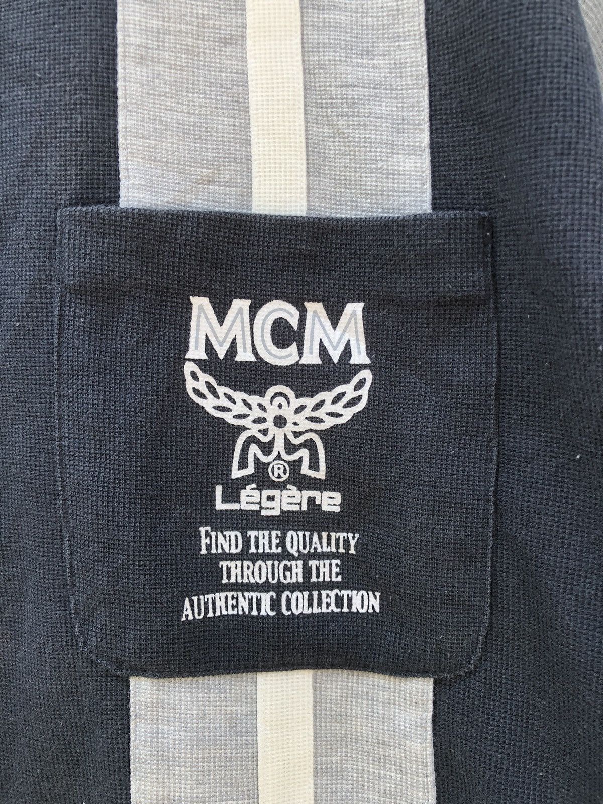 MCM Vintage 90s MCM Legere Single Pocket Colour Block Tshirt Size US L / EU 52-54 / 3 - 7 Thumbnail